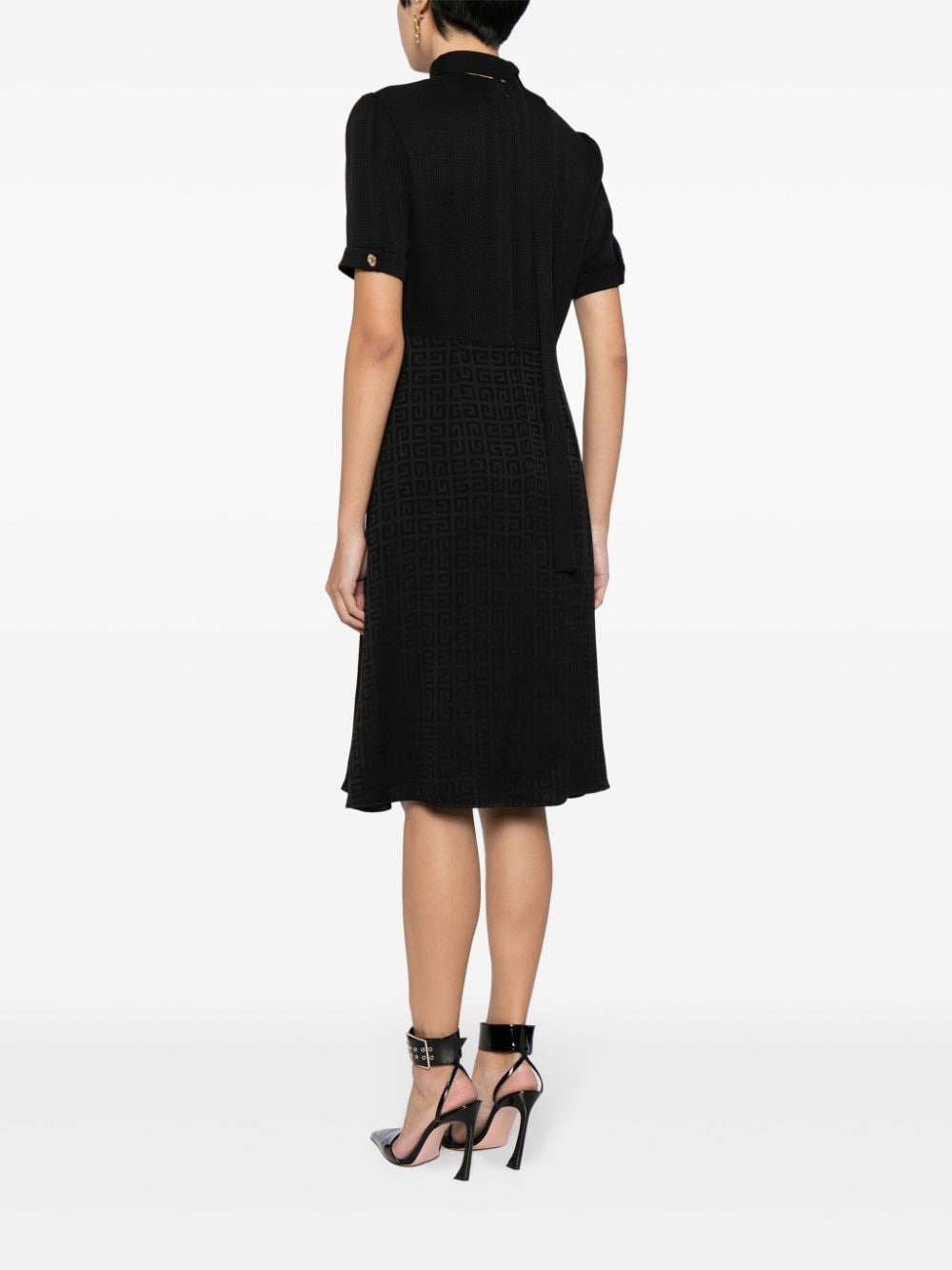 4G-jacquard silk midi dress - 4
