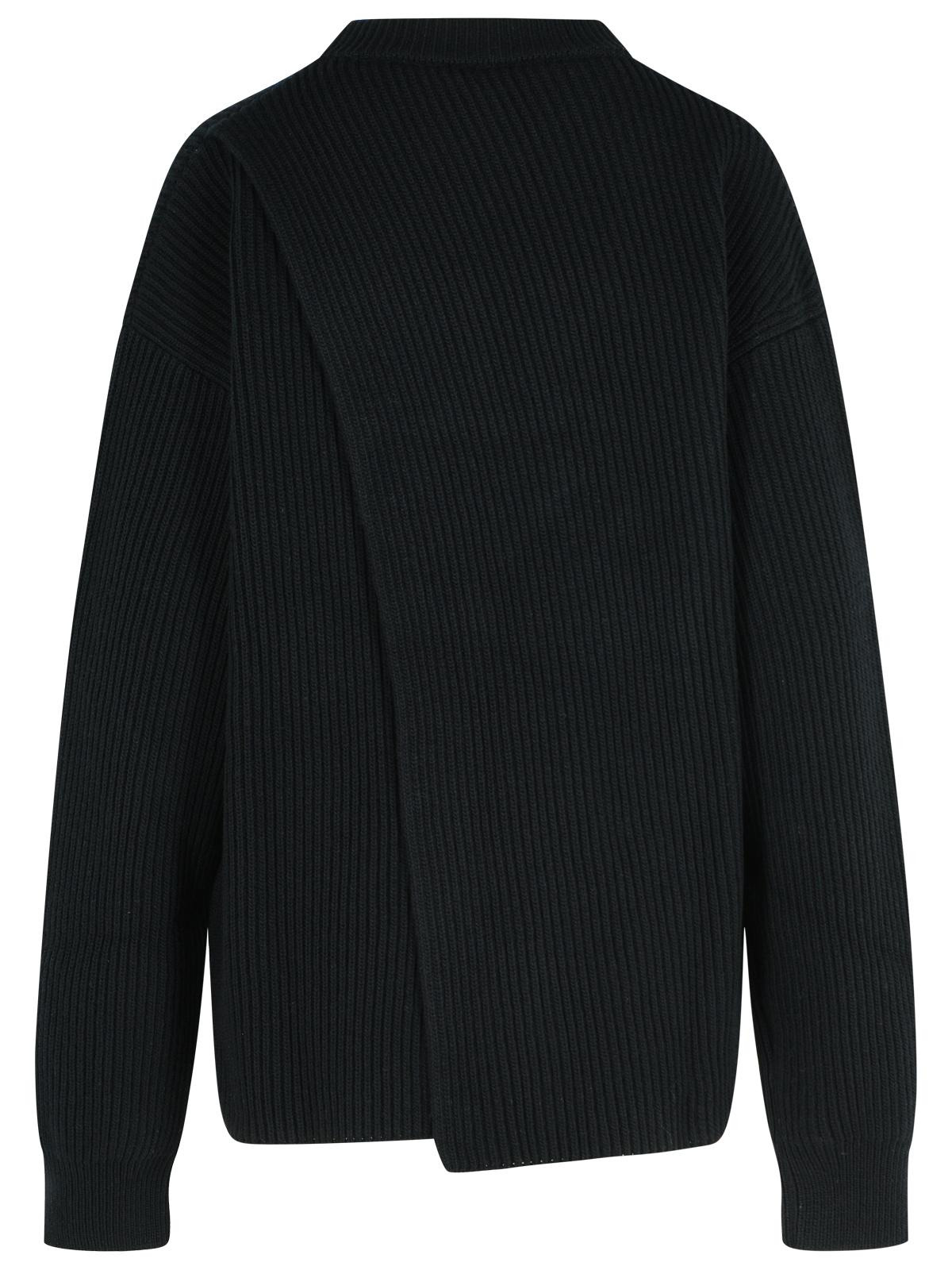 Jil Sander Black Wool Crew Neck Sweater Women - 3
