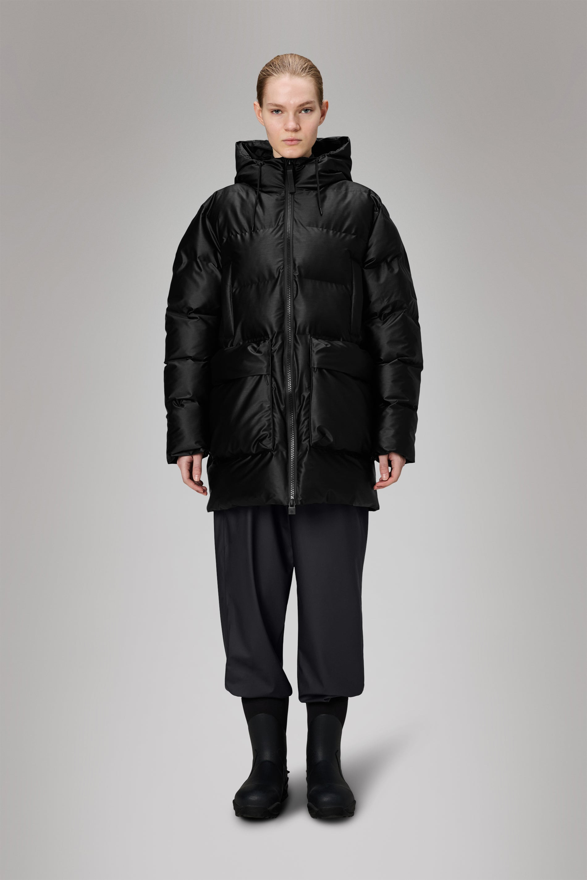 Alta Long Puffer Cargo Jacket - 2