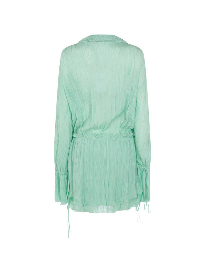 Blumarine ruffled long-sleeve dress outlook