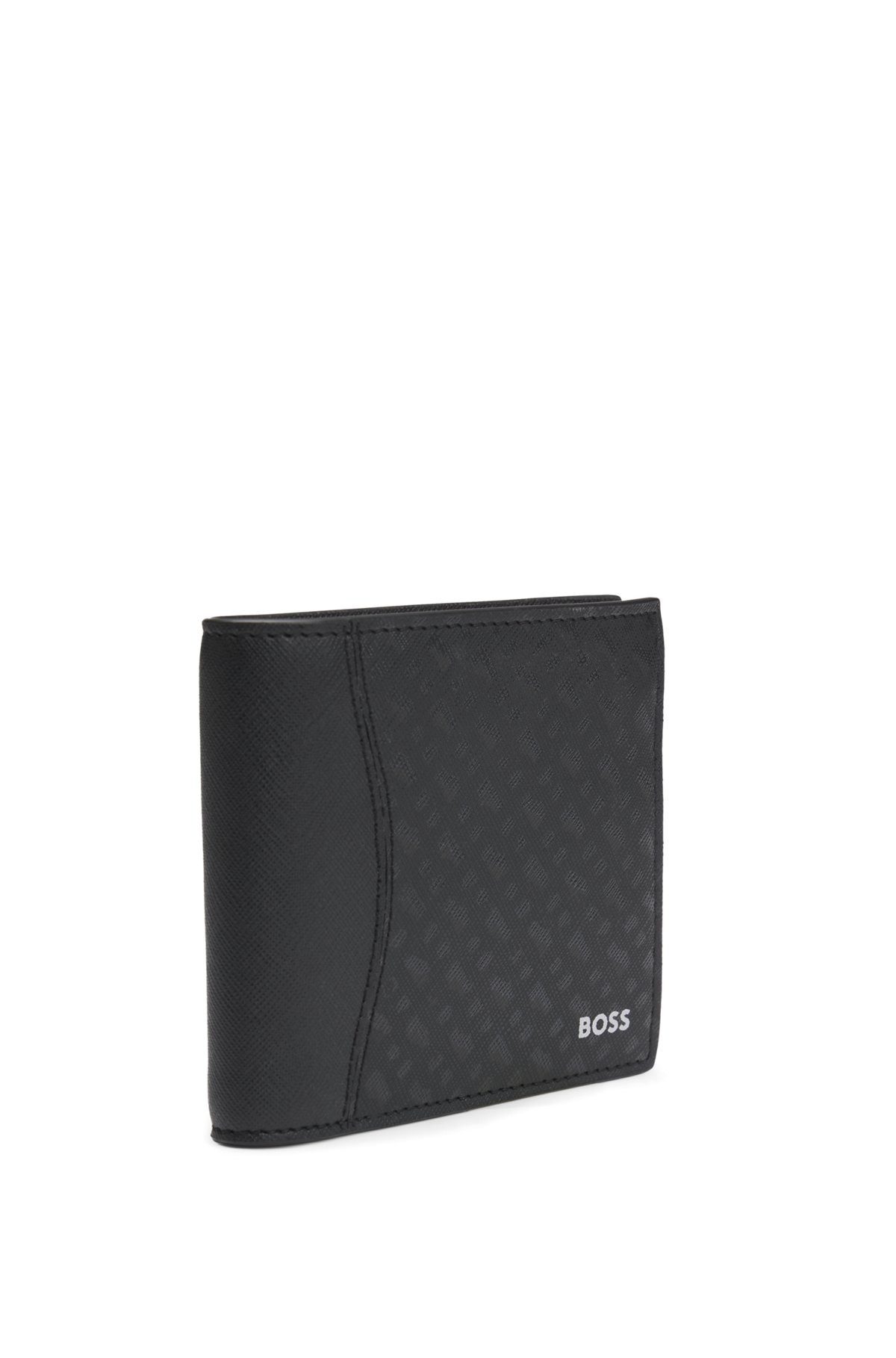 STRUCTURED WALLET WITH MONOGRAM PRINT - 4