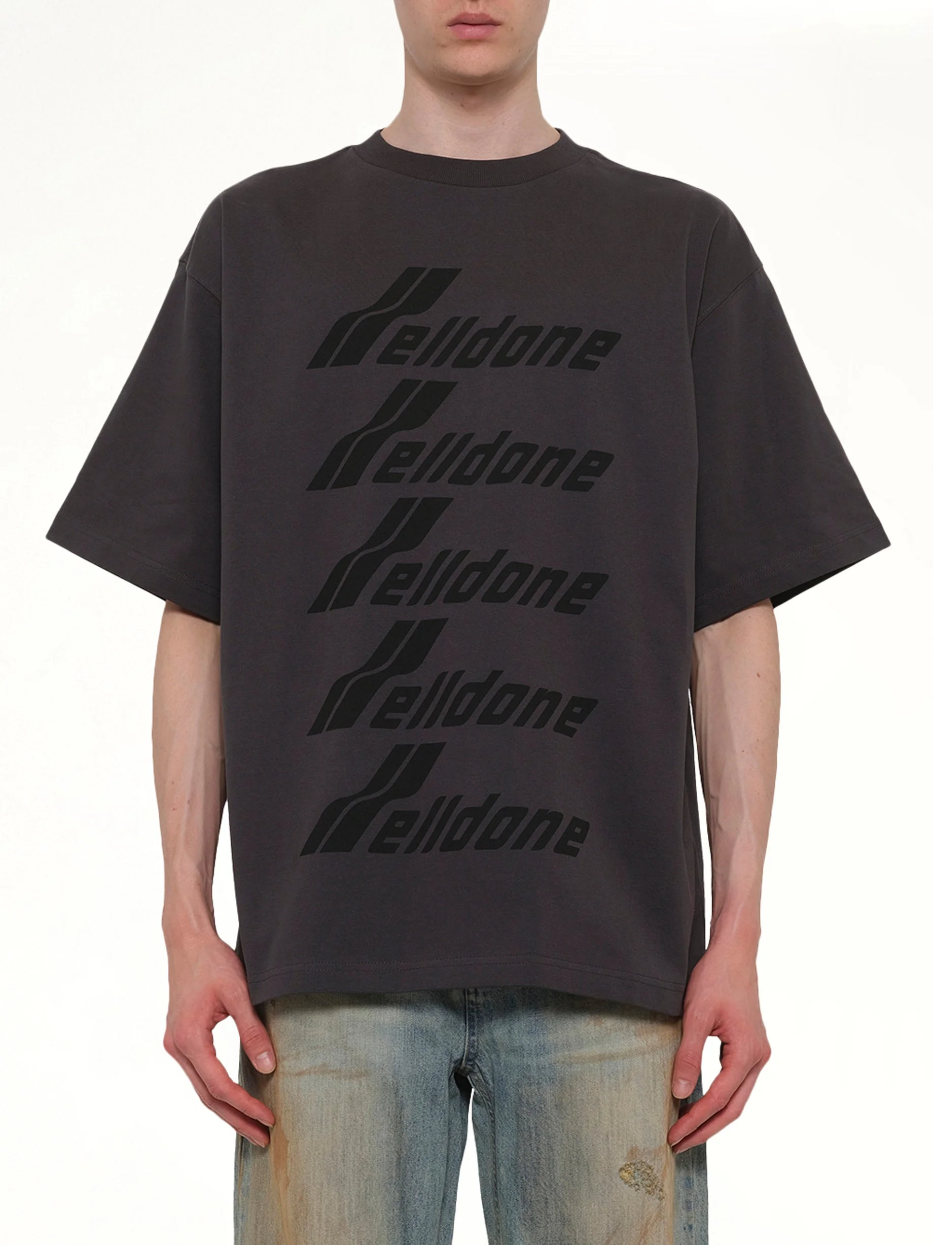 Classic Front Logo T-Shirt in Charcoal - 1