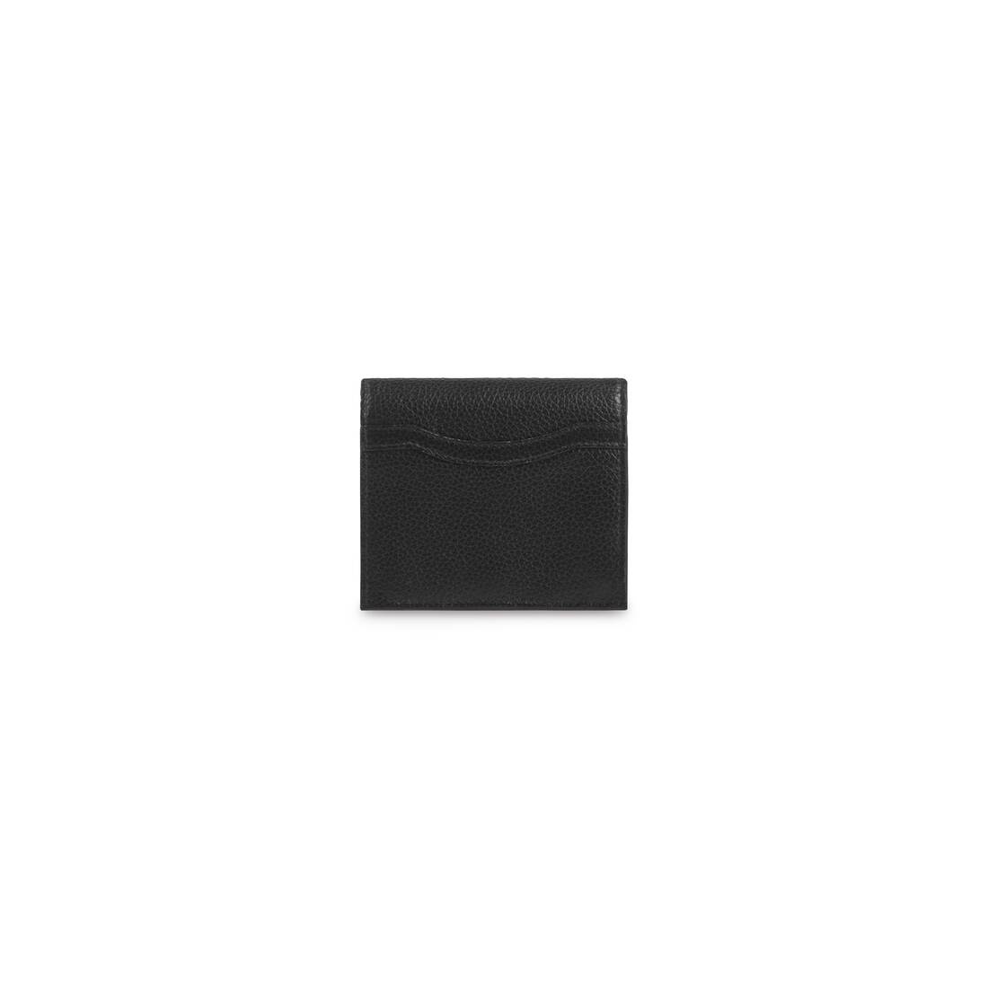 Men's Neo Classic Flap Coin And Card Holder in Black - 2