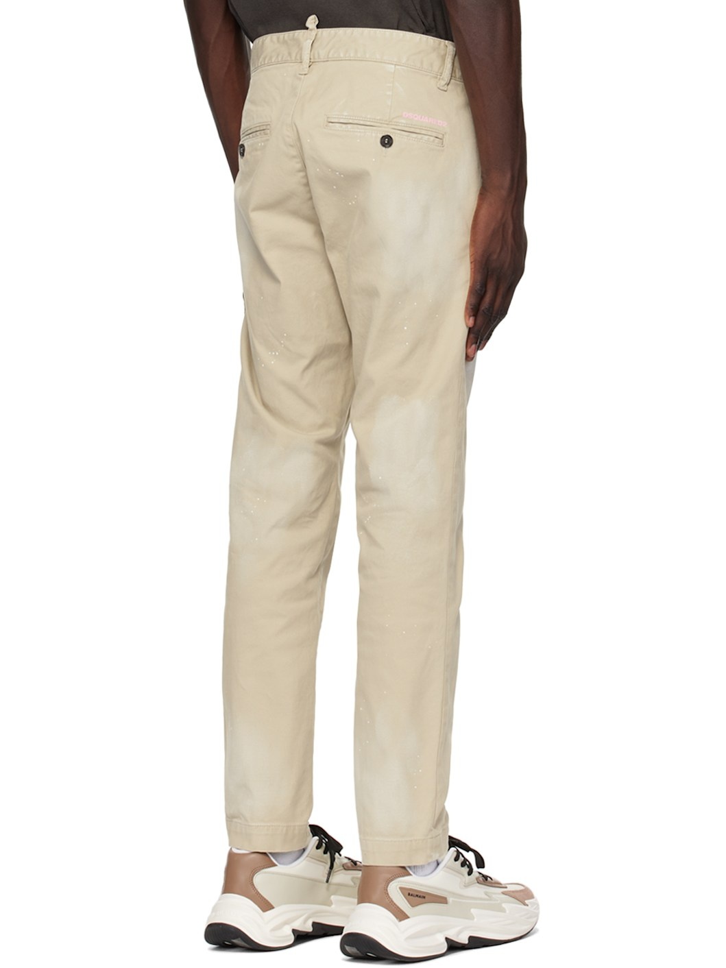 Beige Cool Guy Jeans - 3