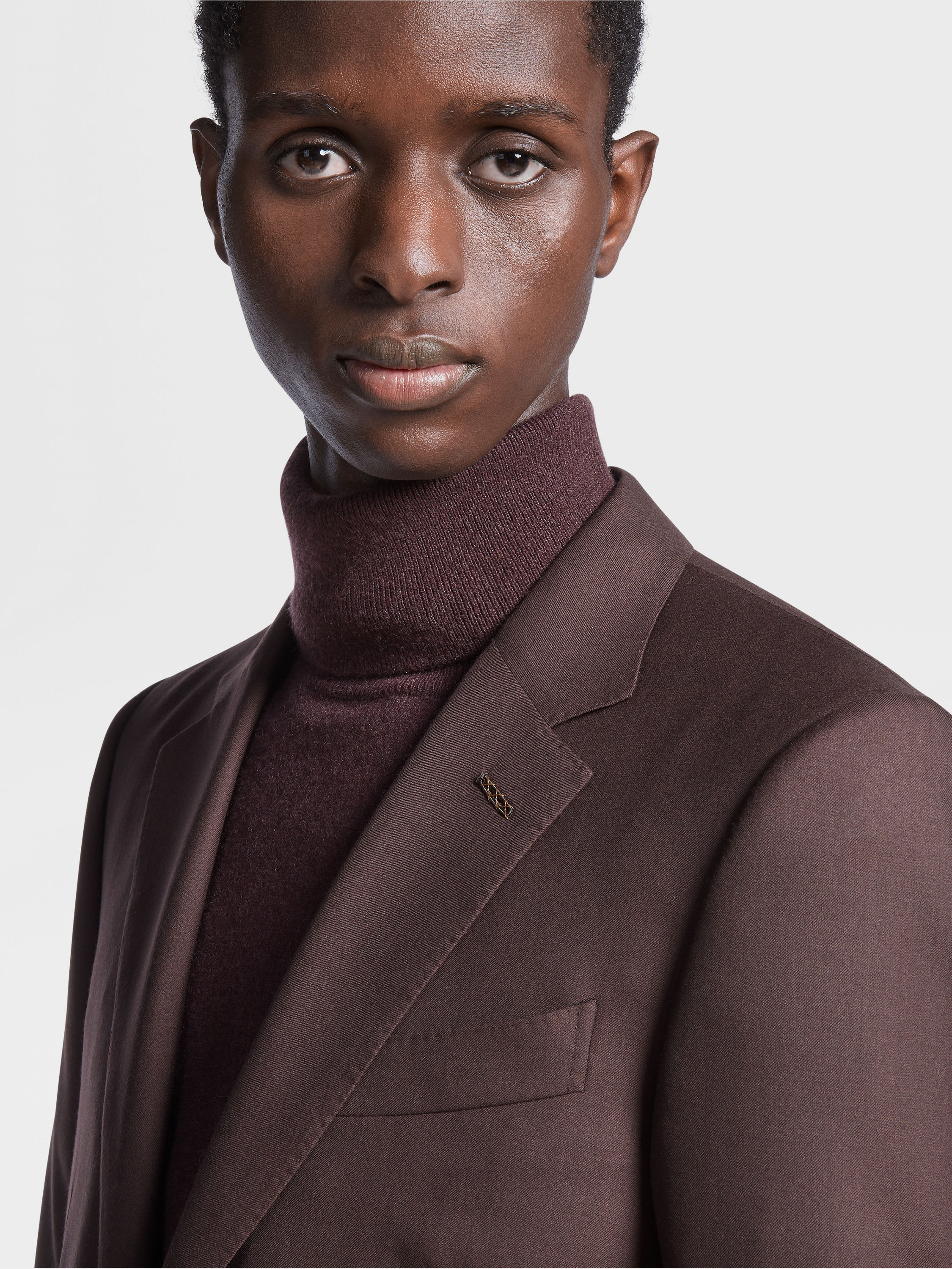 DARK BURGUNDY OASI CASHMERE SUIT - 3