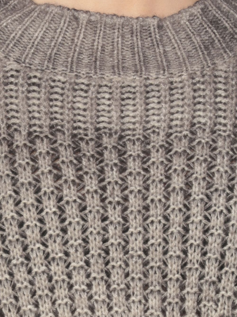 ribbed distressed cashmere-silk blend sweater - 4