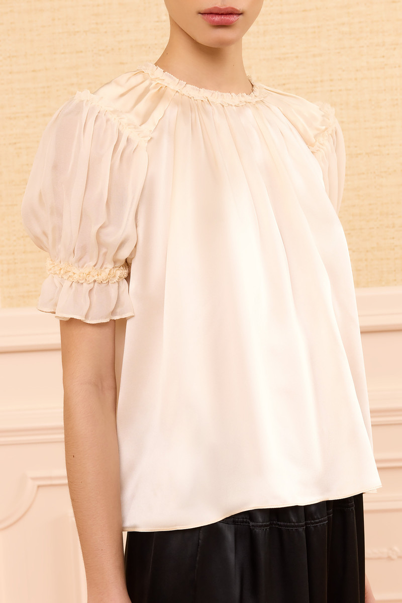 ULLA JOHNSON Alina Silk Top outlook