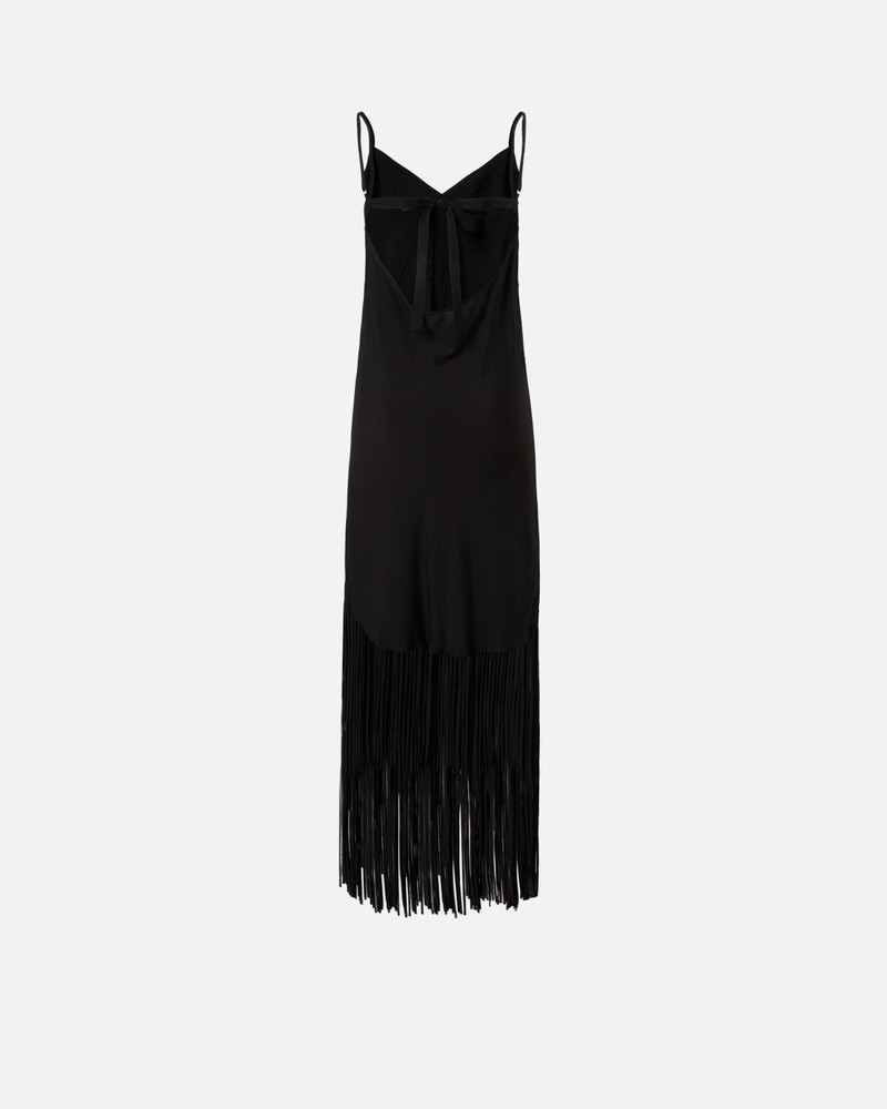 PINKO LONG SLIP DRESS WITH FRINGING outlook