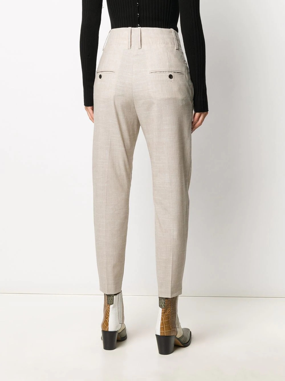 high-waist tailored trousers - 4