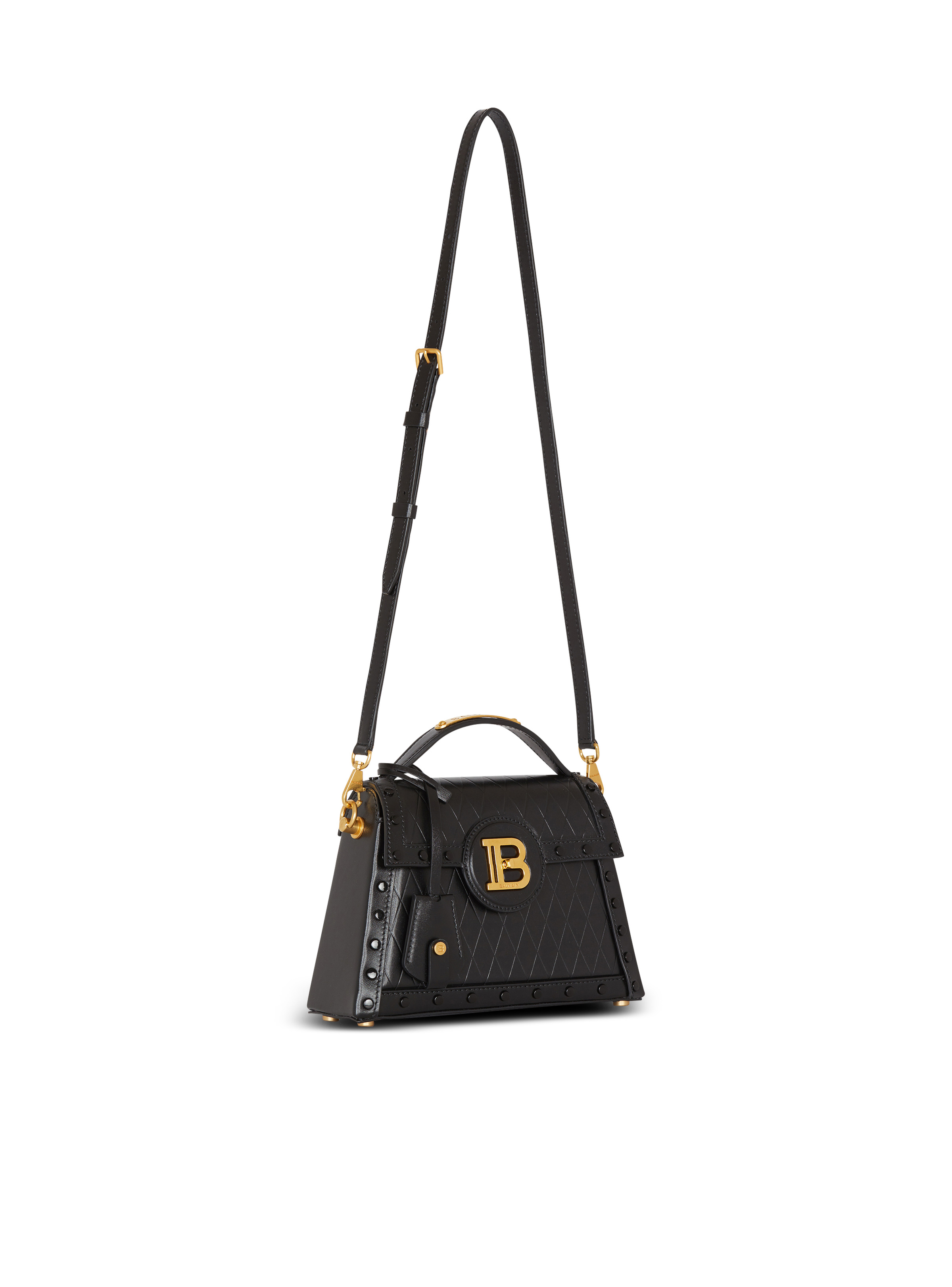 B-Buzz Dynasty bag in grid-embossed calfskin - 3