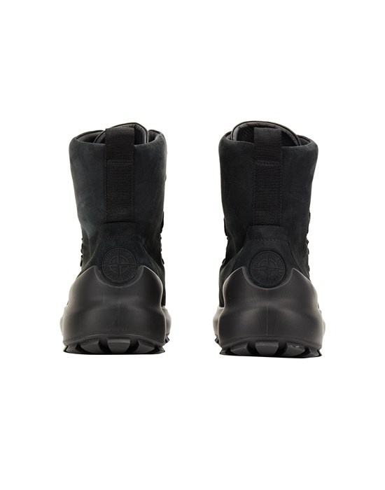 S0404 NABUK/LEATHER HIKING BOOT_STONE ISLAND WITH ECCO® BLACK - 4