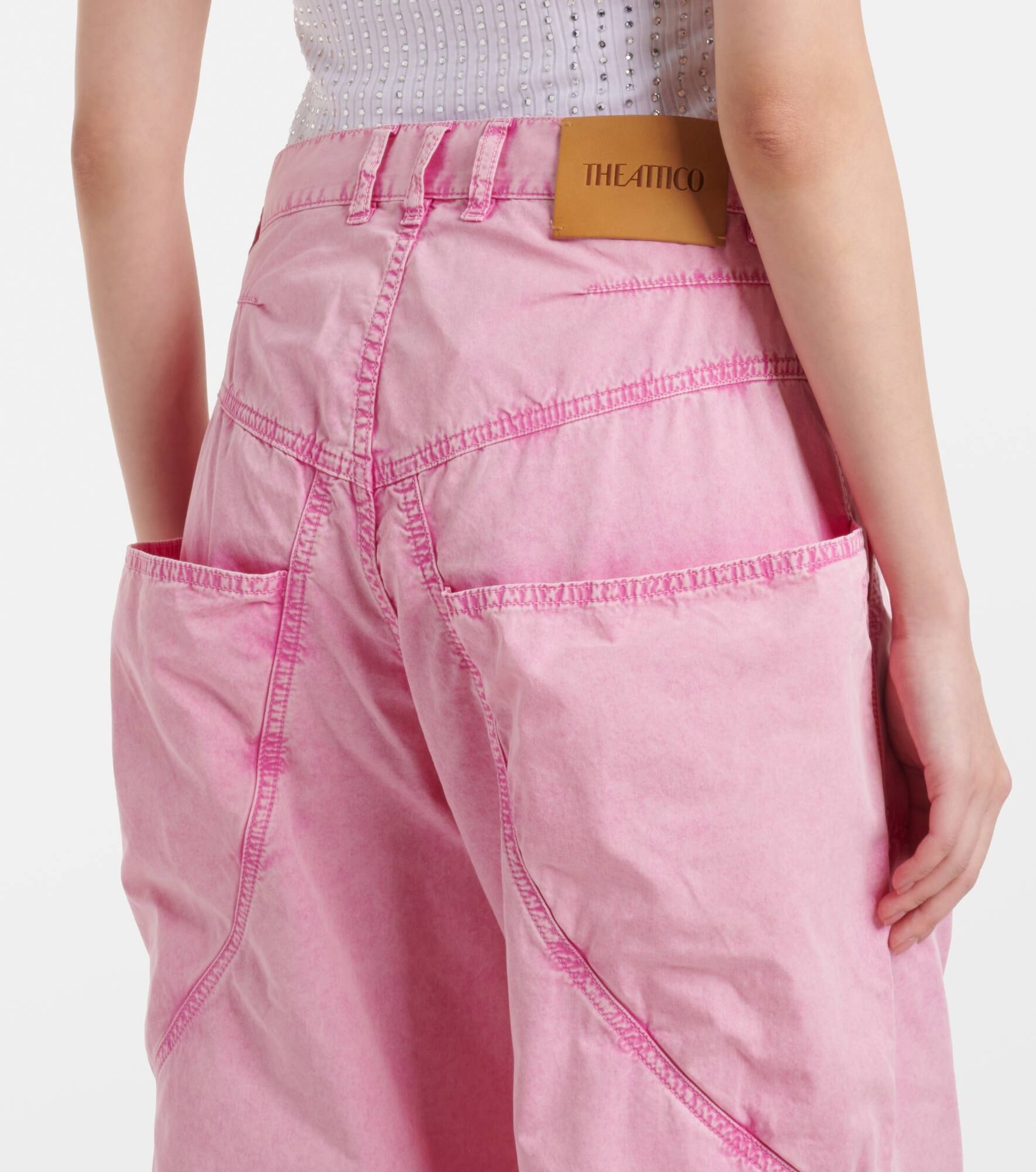 Diana asymmetric cotton canvas jeans - 6