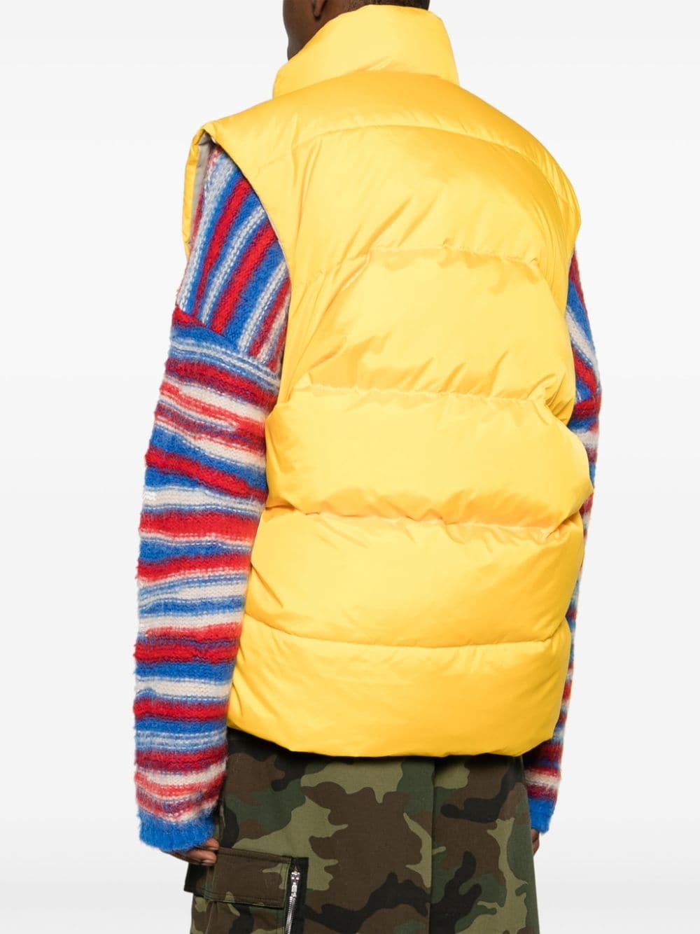 high-neck padded gilet - 4