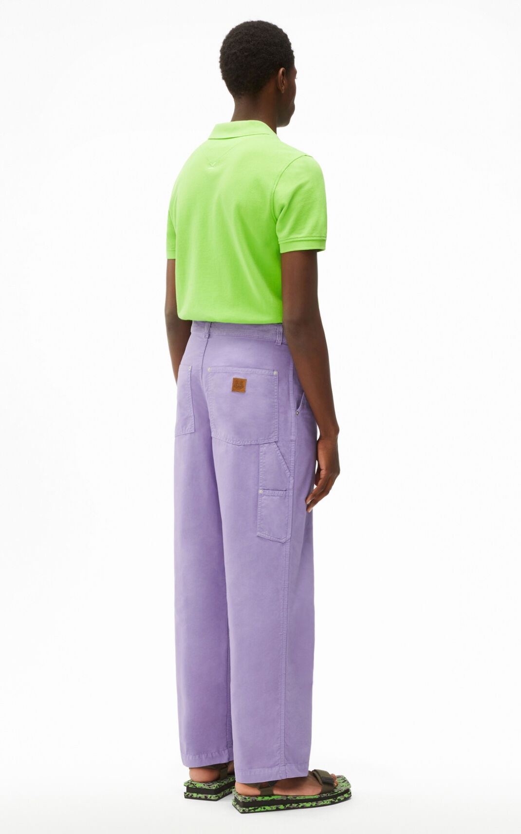 Dual-fabric Carpenter trousers - 3