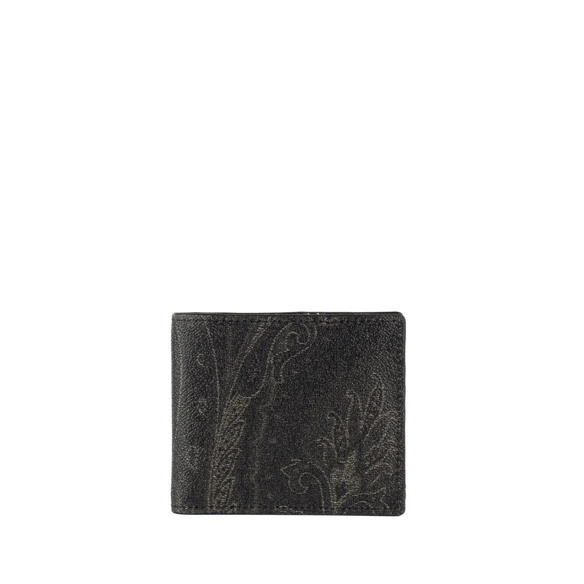 Etro Black Arnica Wallet With Printed Interior - 1