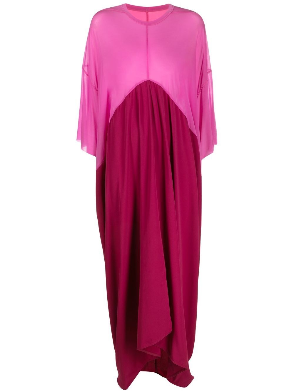 tonal high-low dress - 1