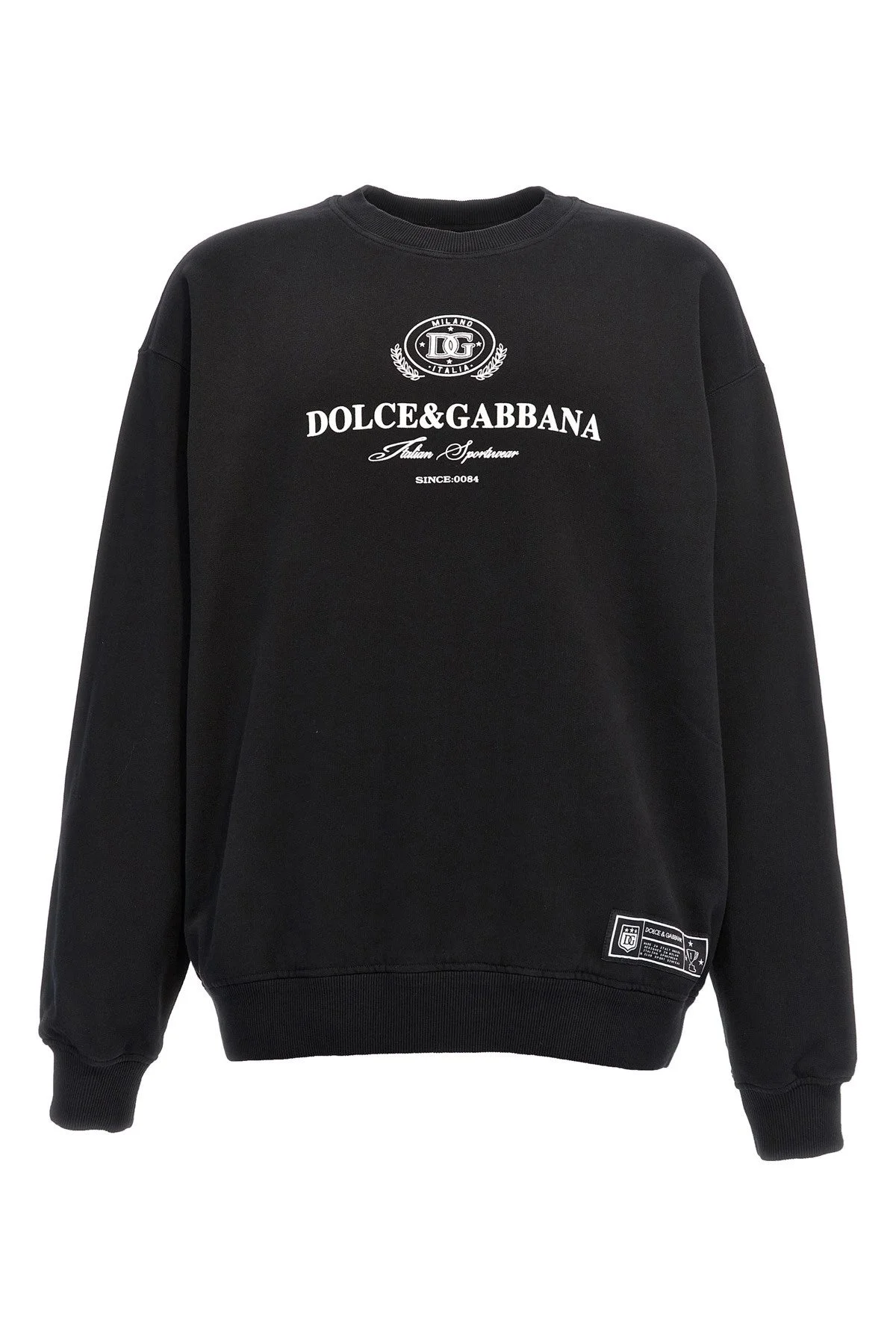 Dolce & Gabbana Men Flocked Logo Sweatshirt - 1