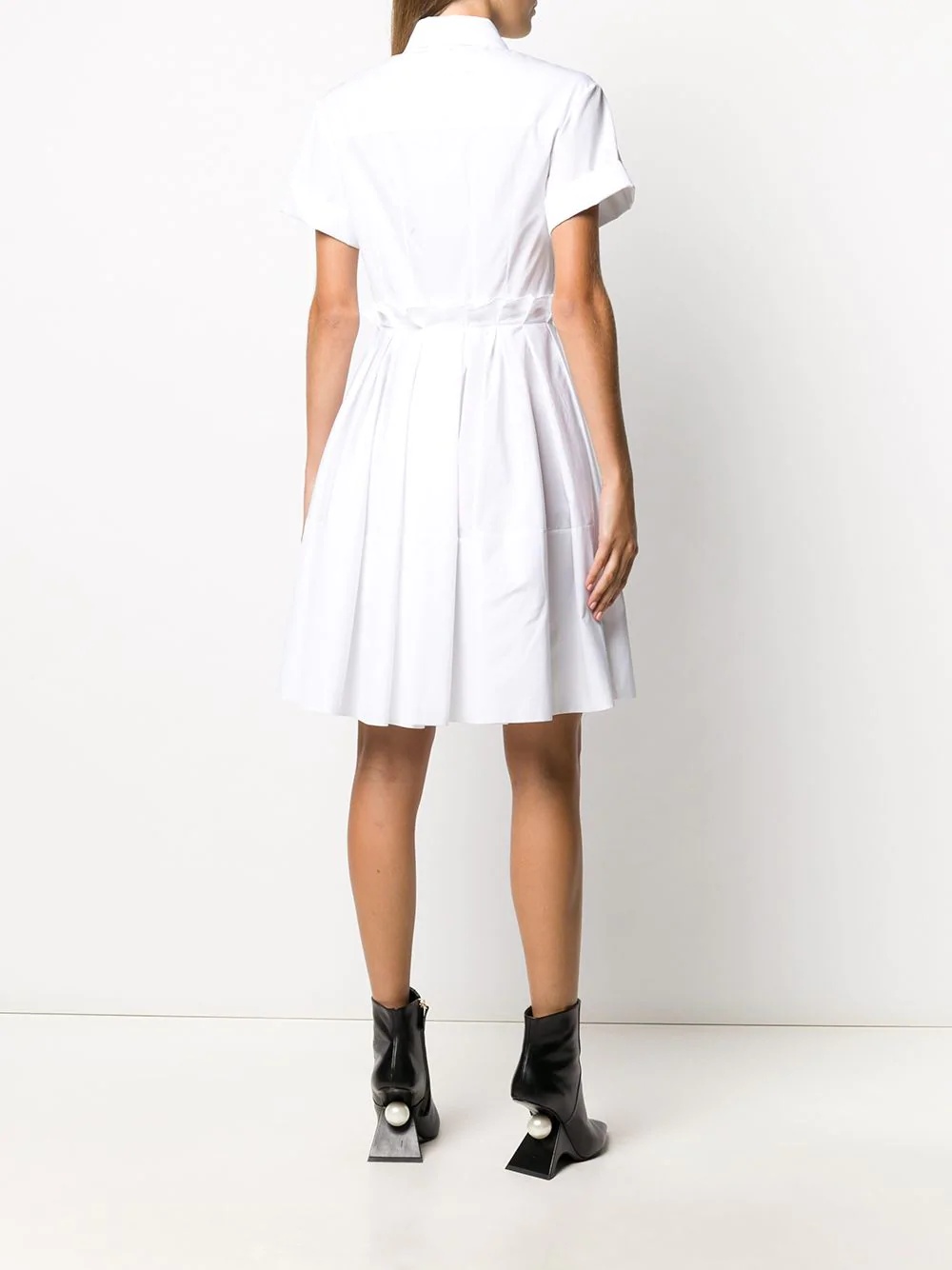 short-sleeved shirt dress - 4