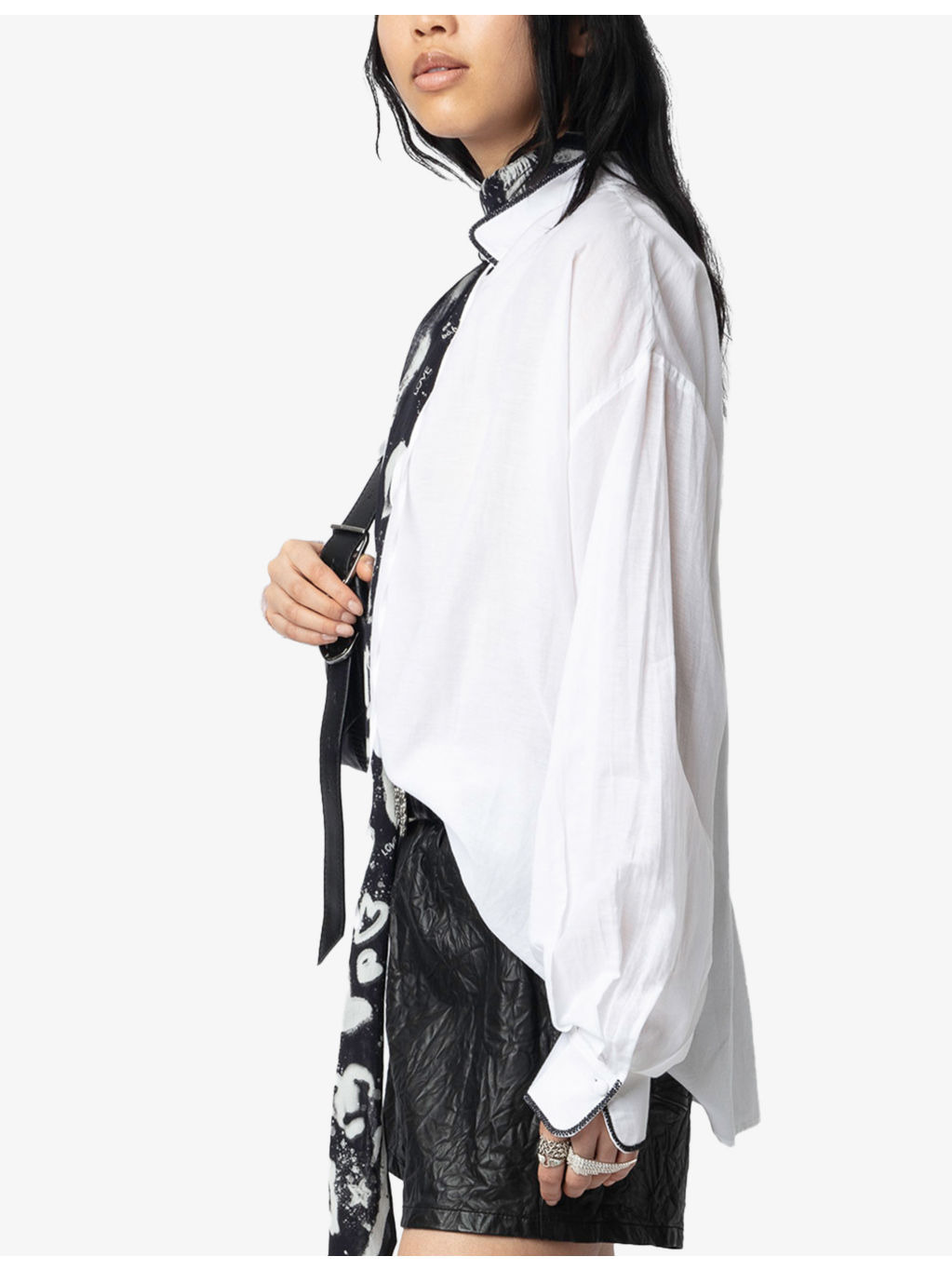 Troene Oversized-Fit Cotton-Blend Blouse - 3