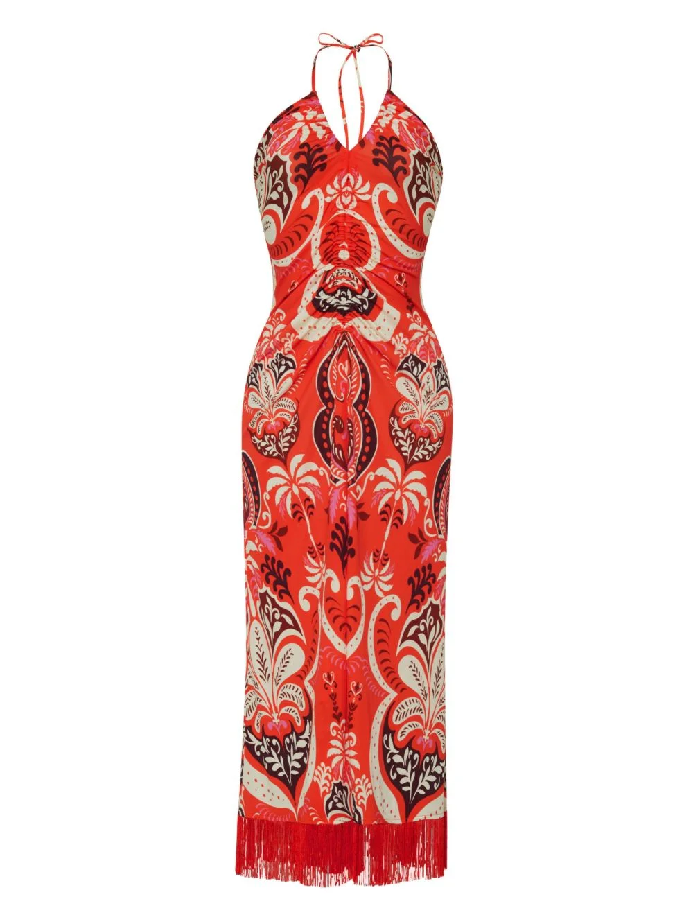 Shelter Island fringed patterned maxi dress - 1