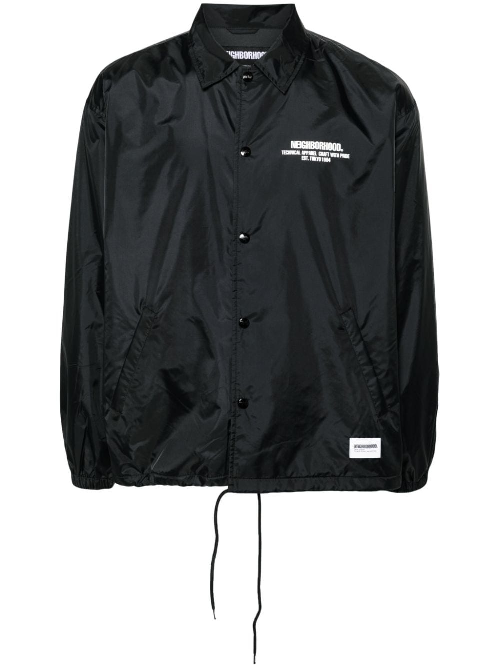 logo-print windbreaker jacket - 1