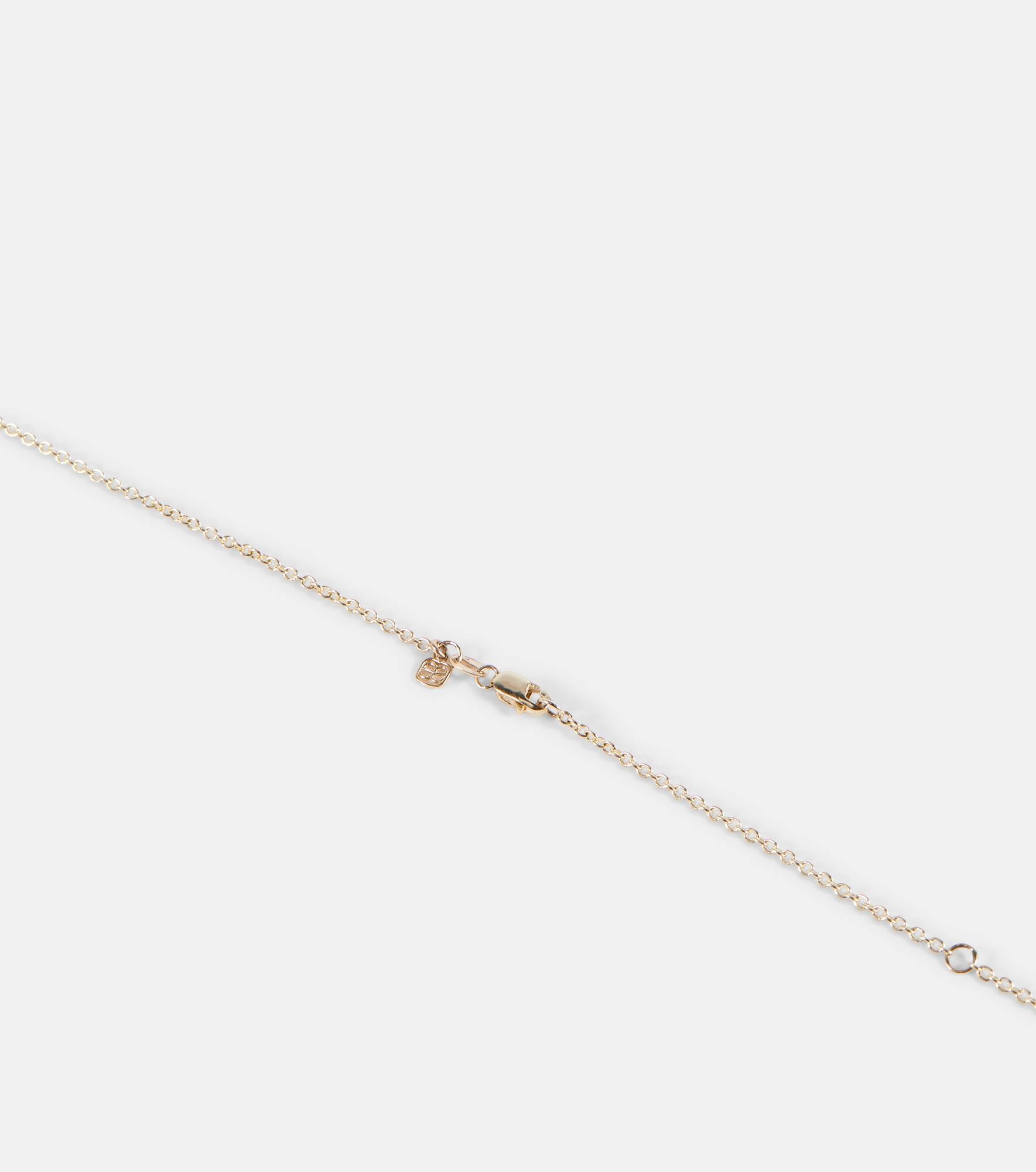 14kt gold necklace with diamonds - 4
