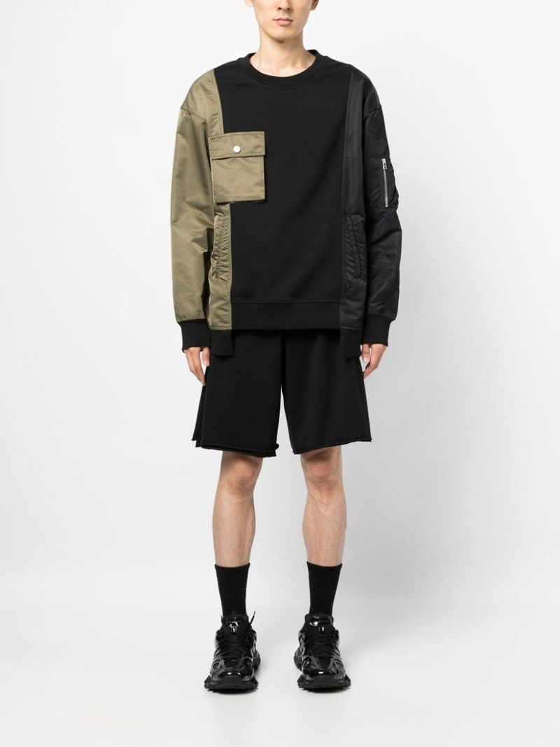 VETEMENTS logo-embroidered jersey shorts outlook