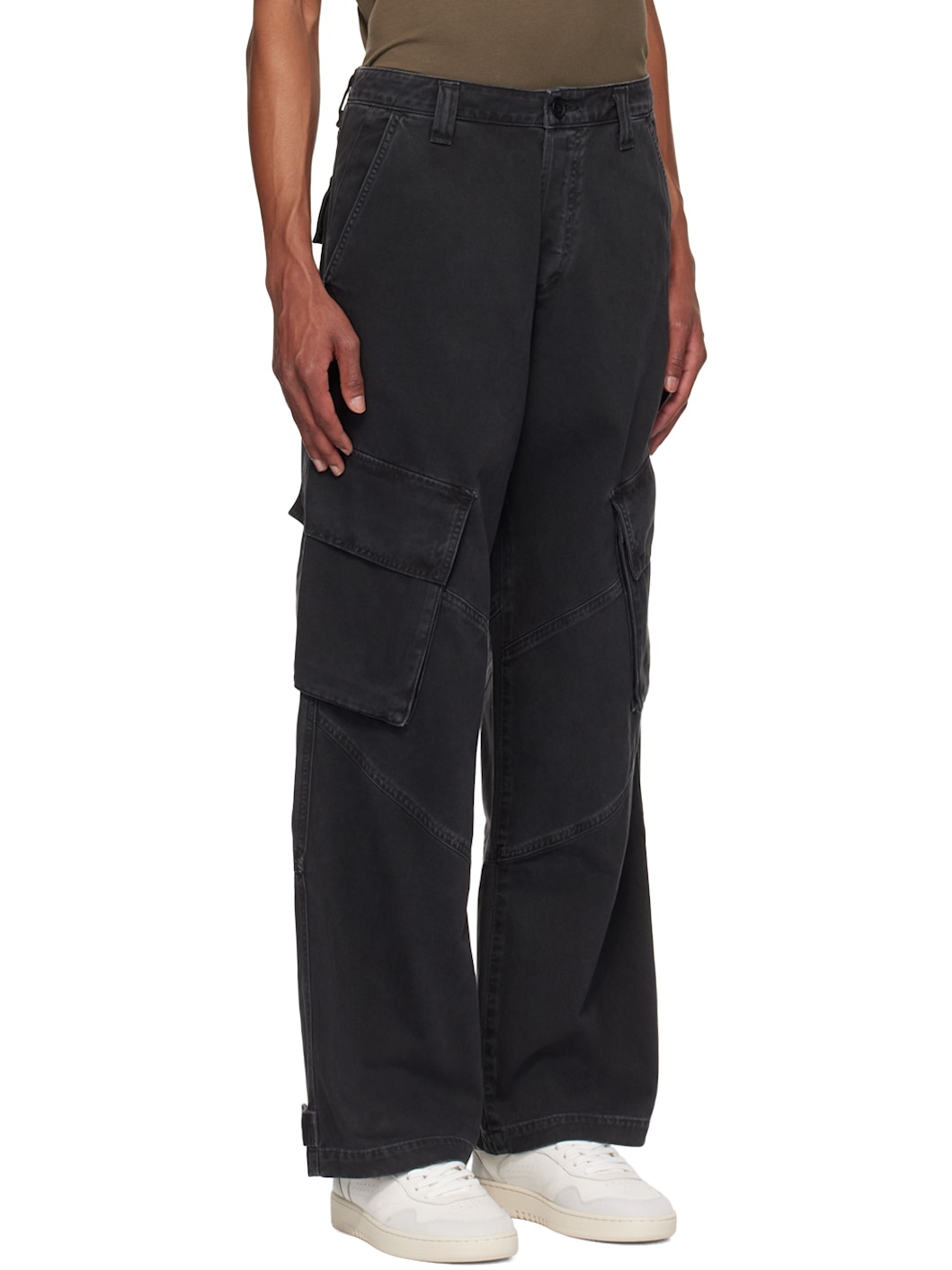 Black Wilson Cargo Pants - 2