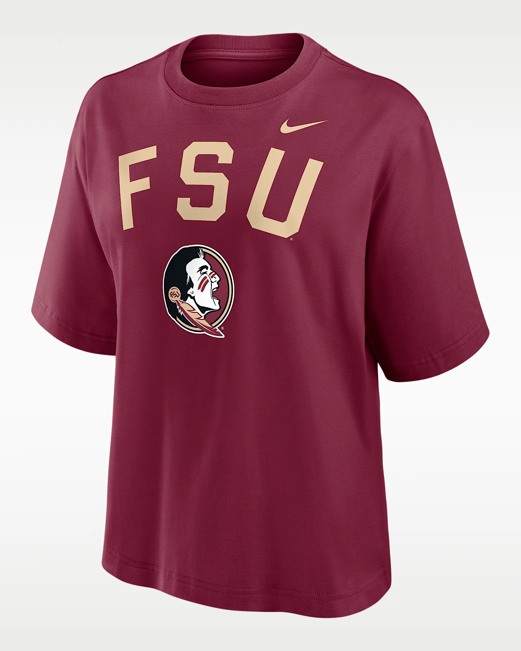 Florida State Arch Over Logo Boxy Women's Nike College T-Shirt - 1
