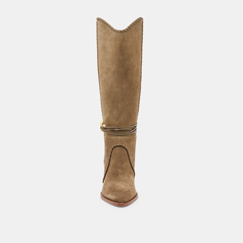 JODY BOOTS OLIVE SUEDE 7
