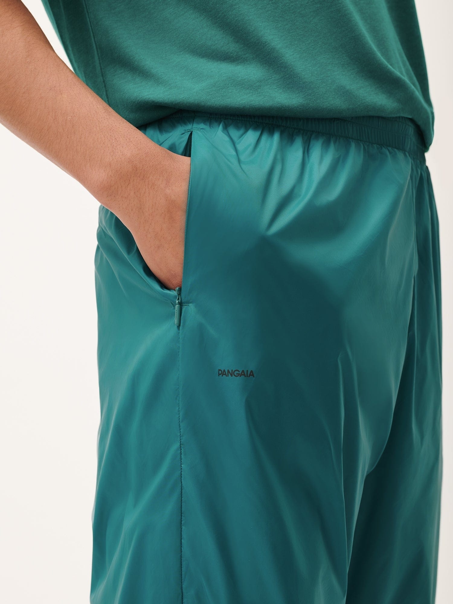 Mens DNA Recycled Nylon Track Pants - Scarab Teal - 4