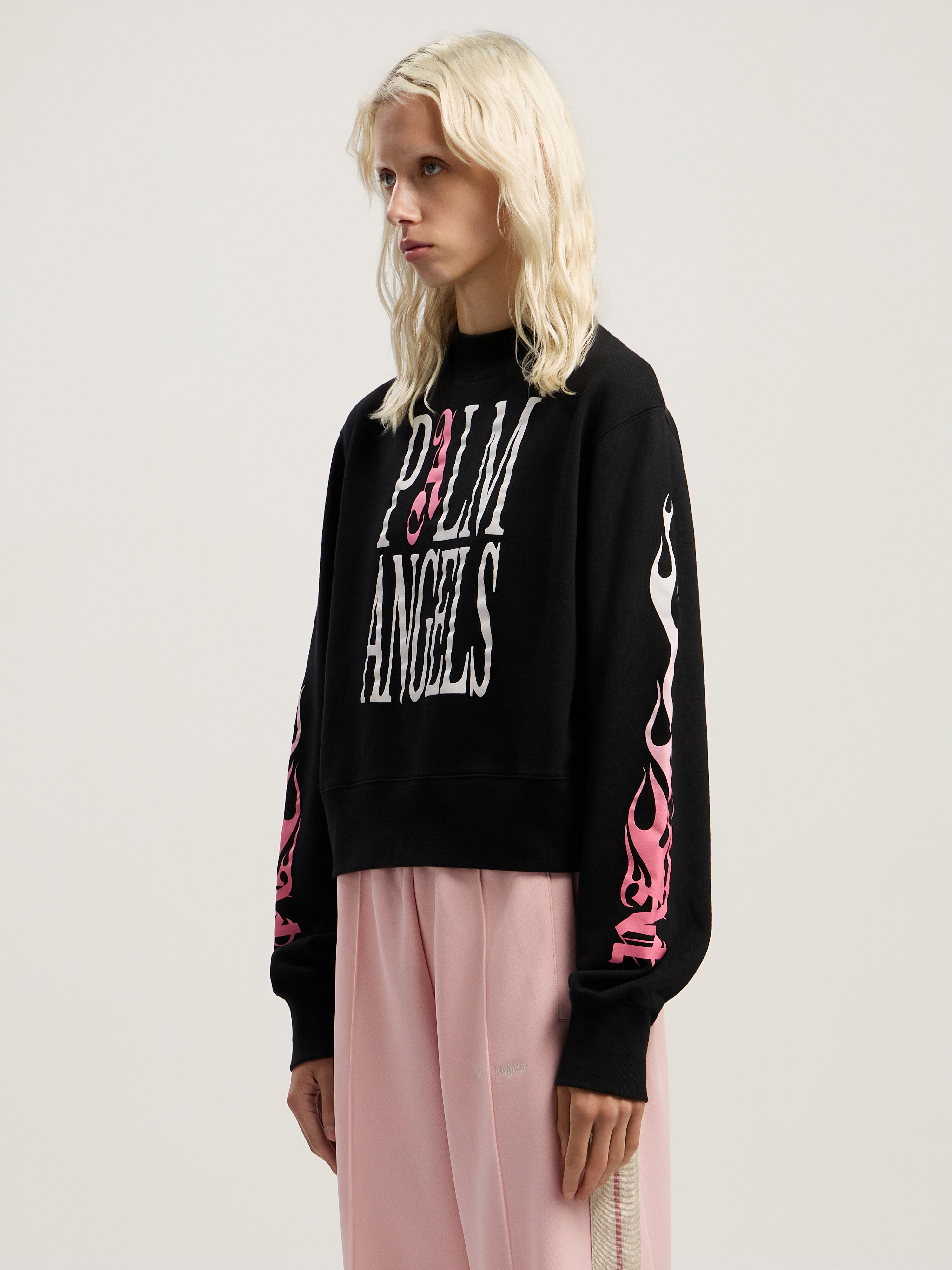 Flames Fitted Crew Sweatshirt - 3