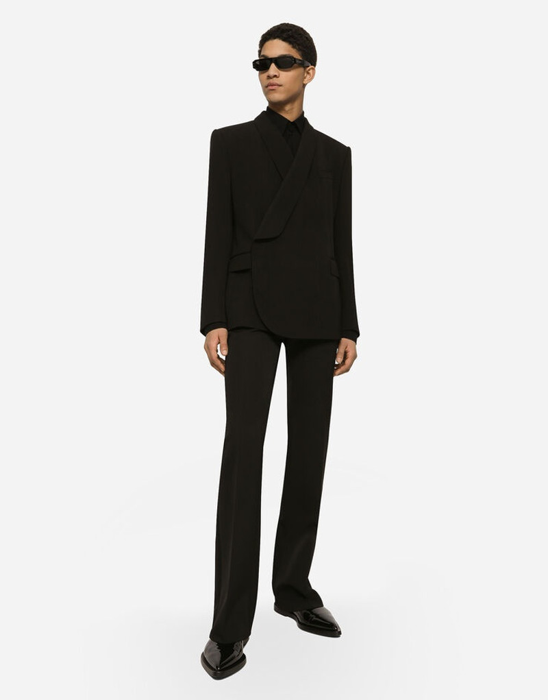 Martini-fit stretch charmeuse shirt 6