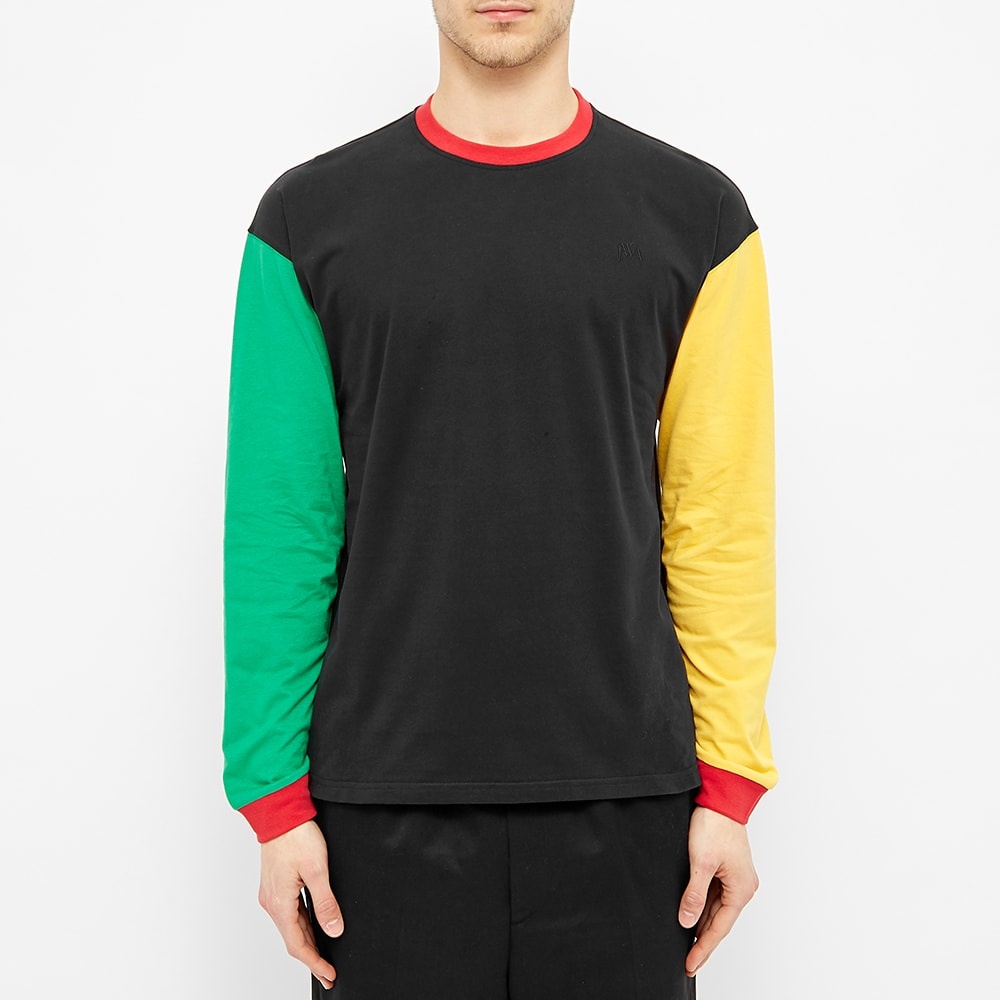 JW Anderson Long Sleeve Colourblock Tee - 3