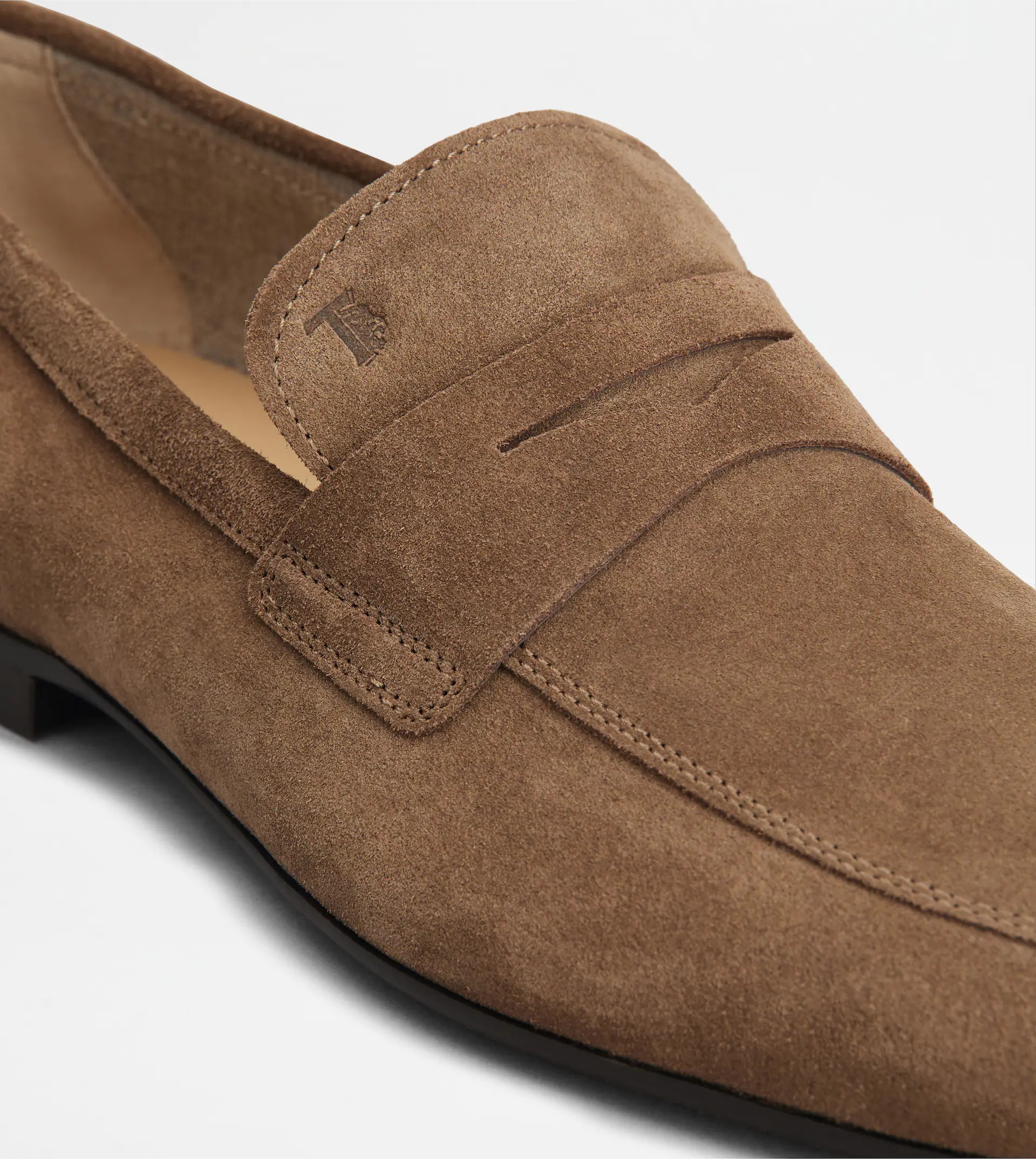 TOD'S LOAFERS IN SUEDE - BROWN - 5