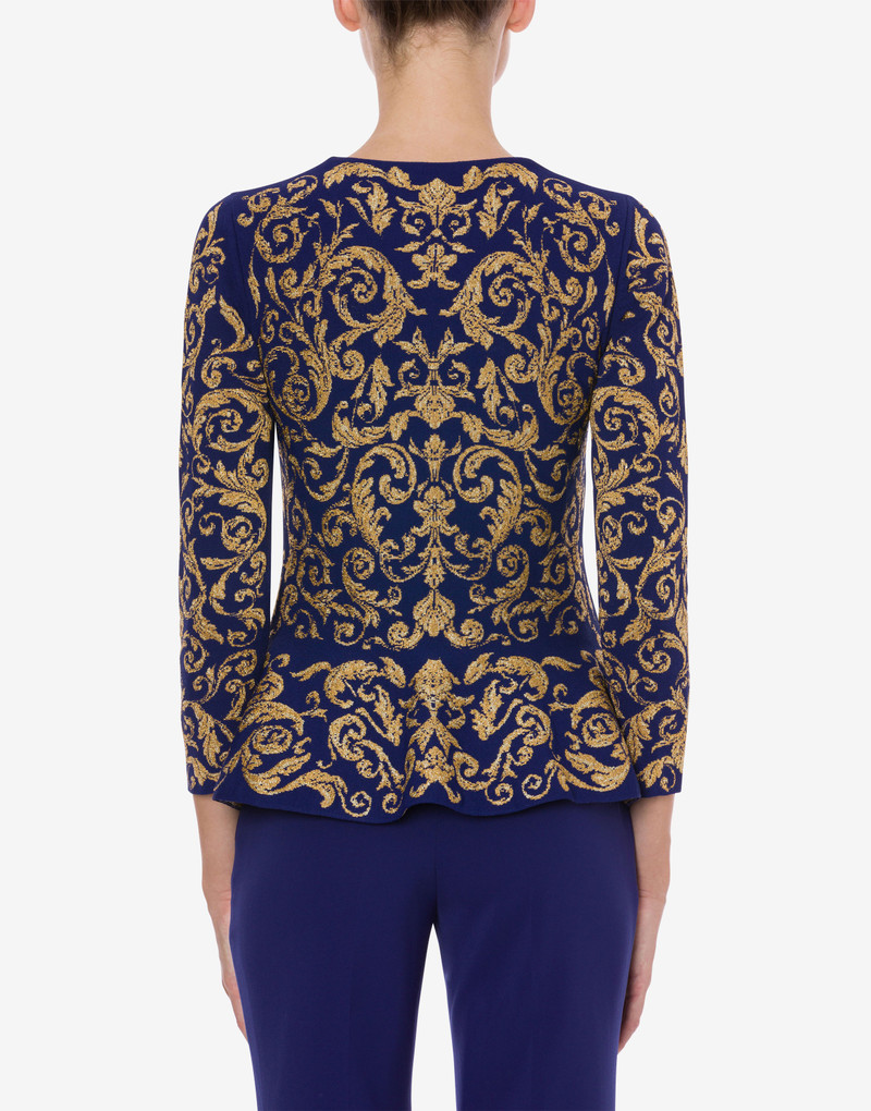 BAROQUE JACQUARD KNIT PULLOVER 3