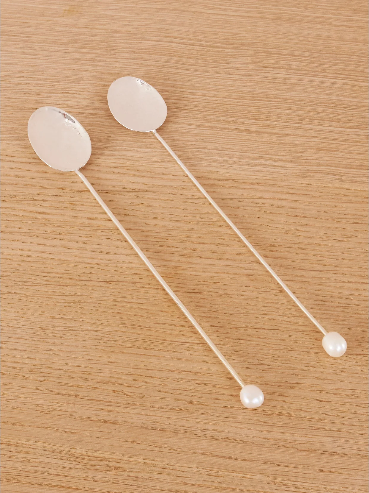 Set Of Two Silver-plated Cocktail Spoon - 1