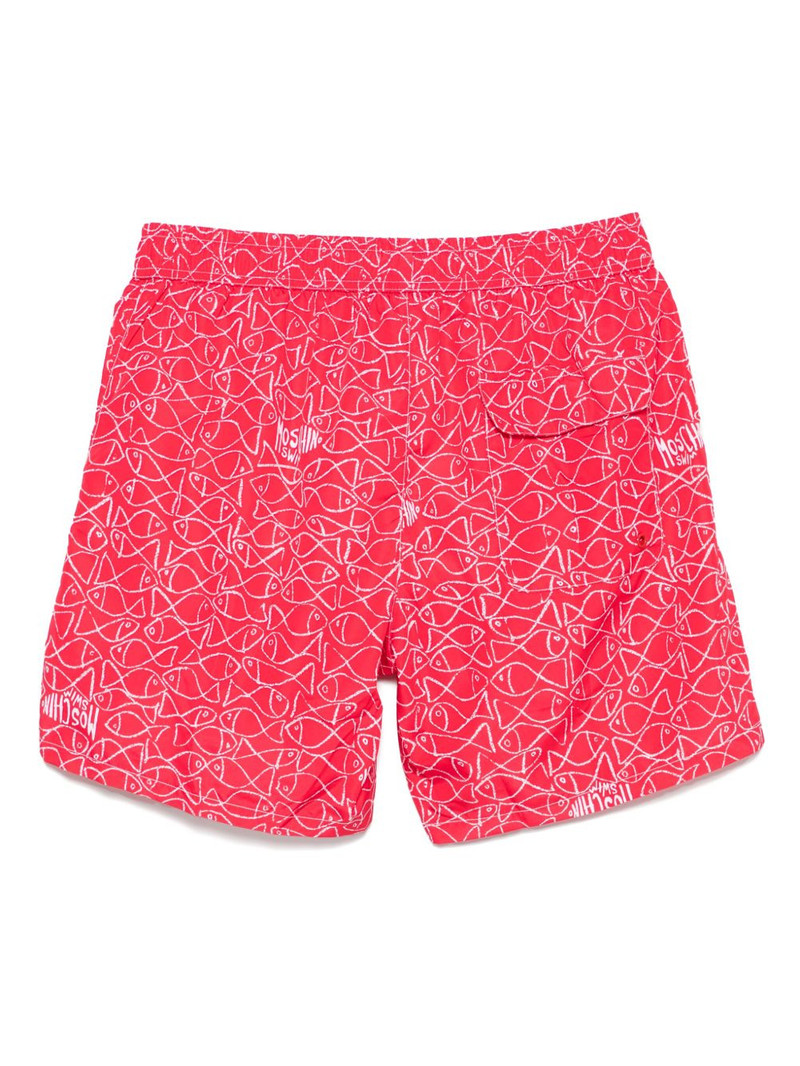 Moschino fish-print swim shorts outlook