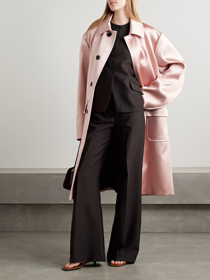 KALLMEYER Athena Wool And Silk-blend Twill Wide-leg Pants outlook