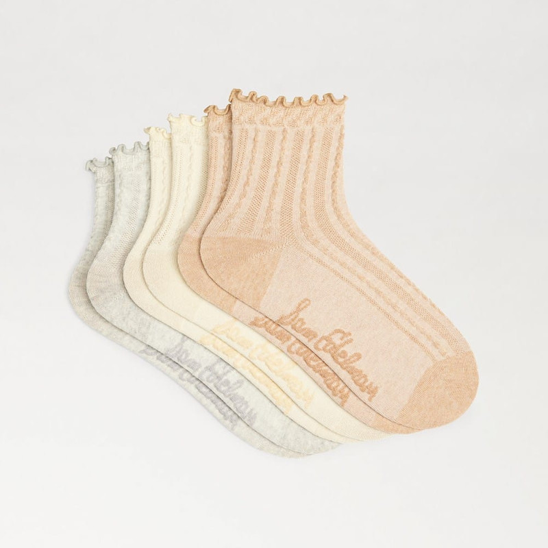 3 Pack Cotton Blend Pointelle Midanklet 1