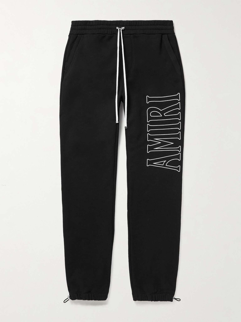 Zoltar Tapered Logo-Print Cotton-Jersey Sweatpants - 1