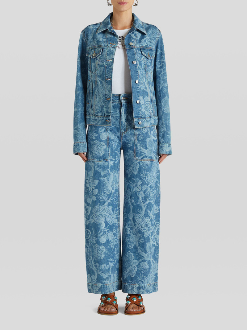 Etro FLORAL PRINT DENIM JEANS outlook