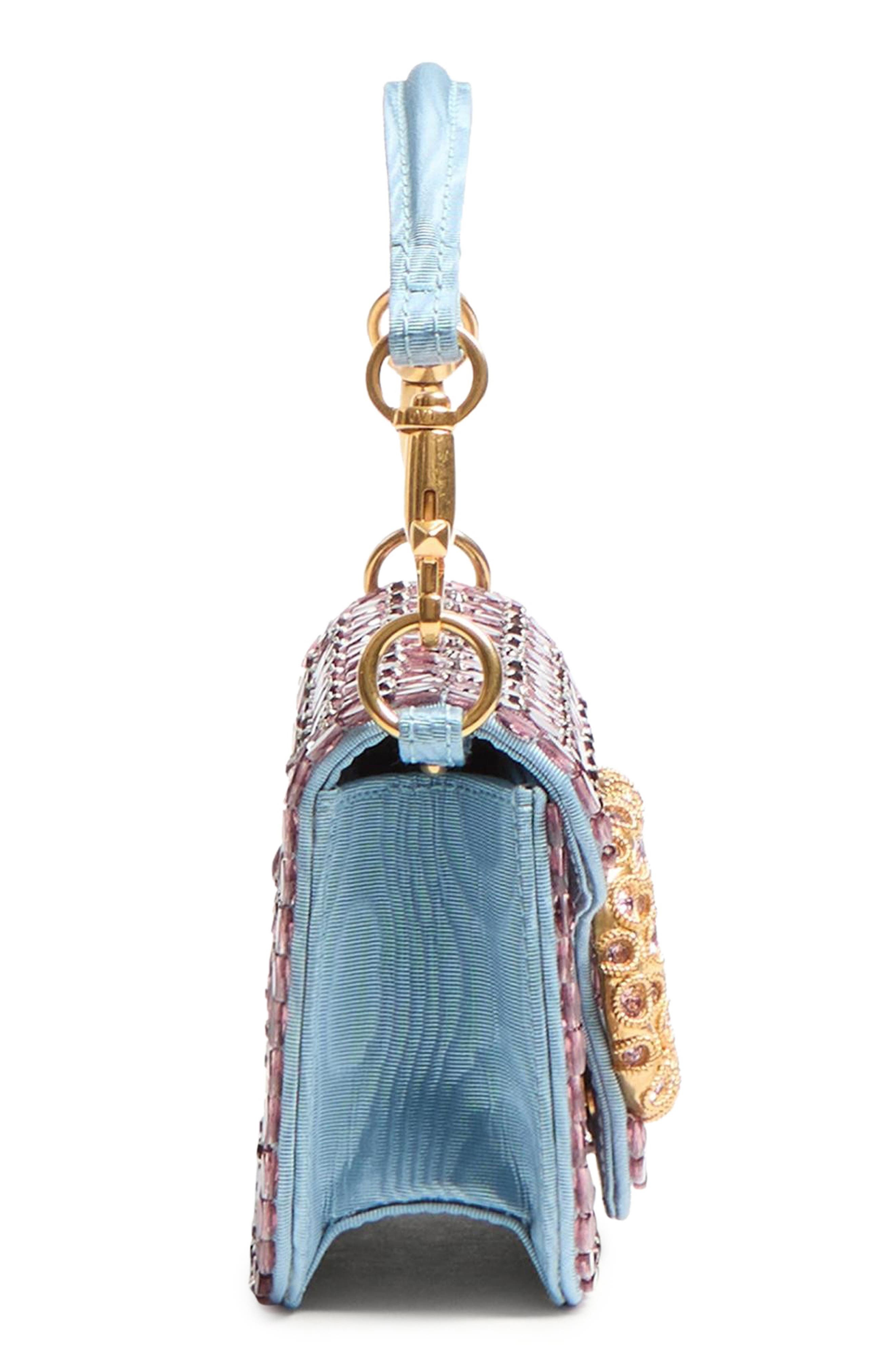 Valentino Garavani Small Locò Jeweled Shoulder Bag in Amethyst at Nordstrom - 4