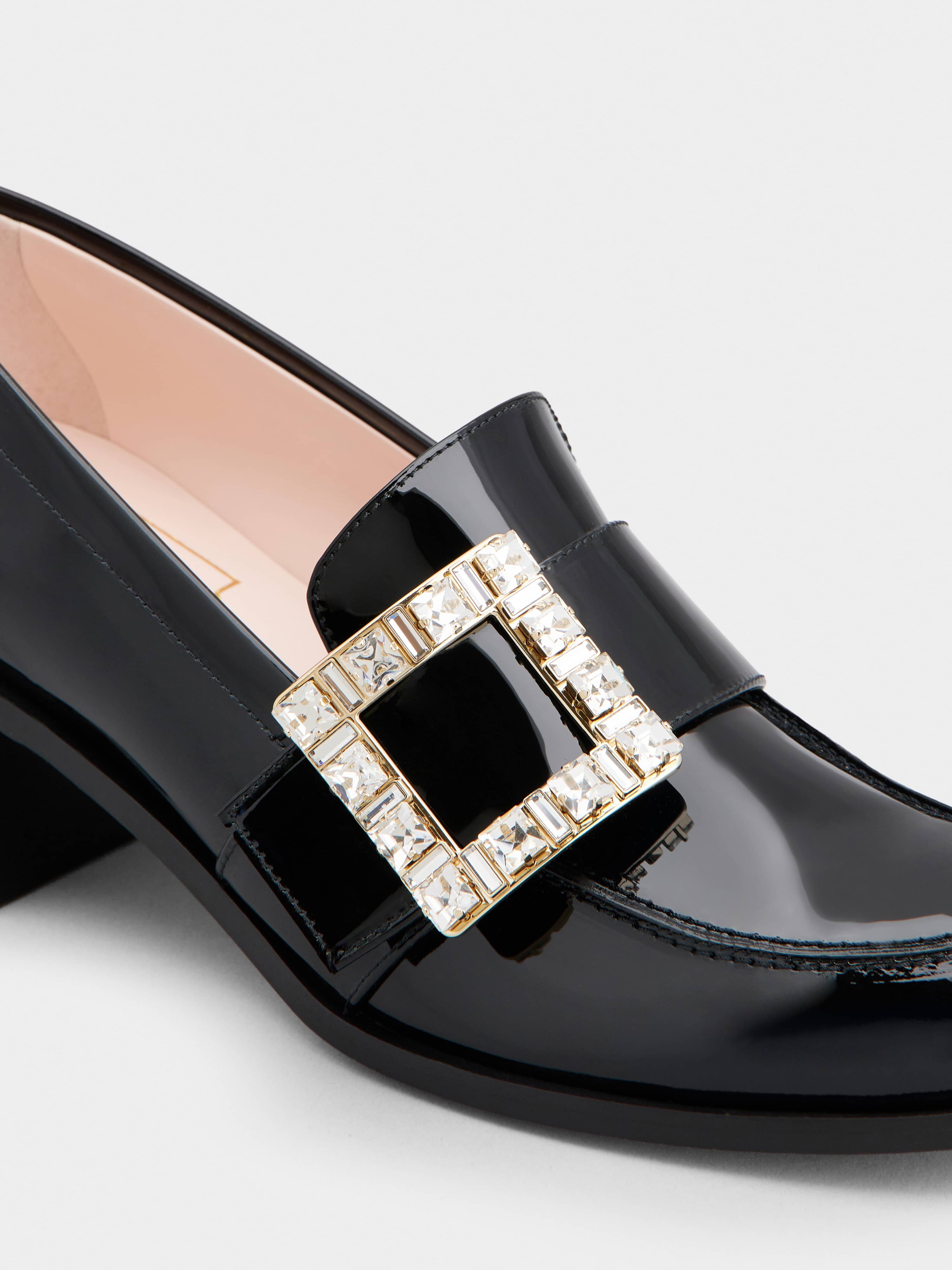 Viv' Rangers Strass Buckle Loafers in Patent Leather - 3