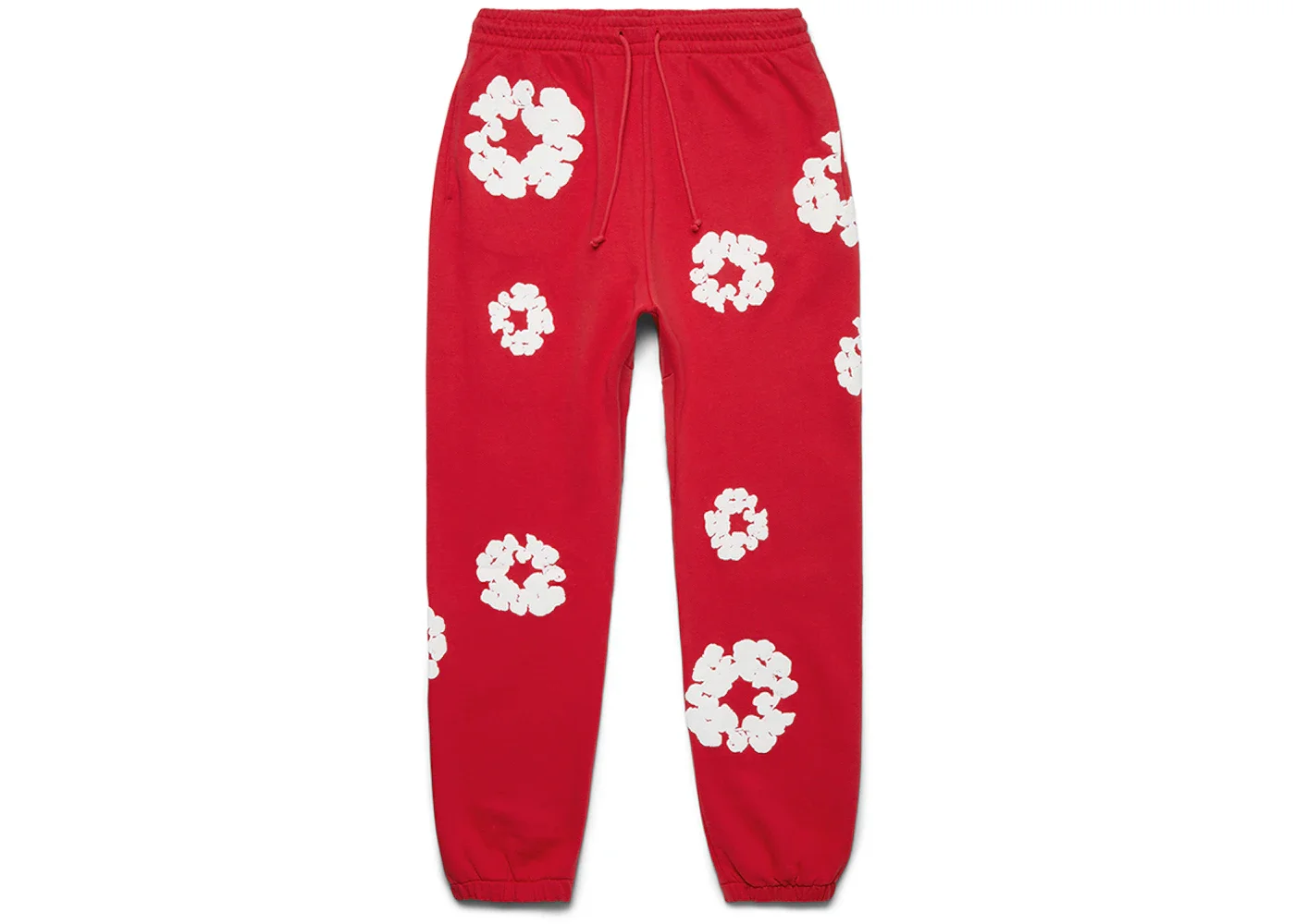 Denim Tears Cotton Wreath Sweatpant Red - 1