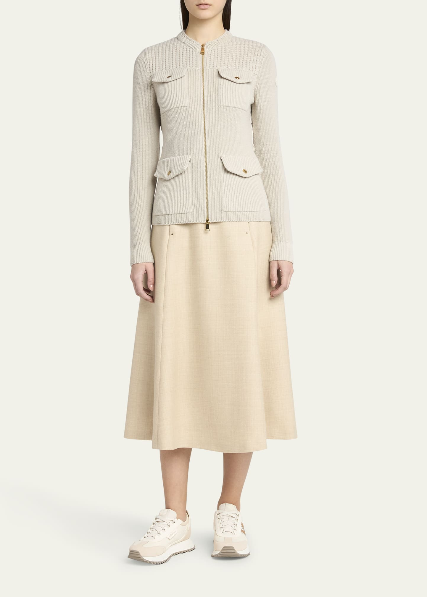 Wool Zip Cardigan - 2