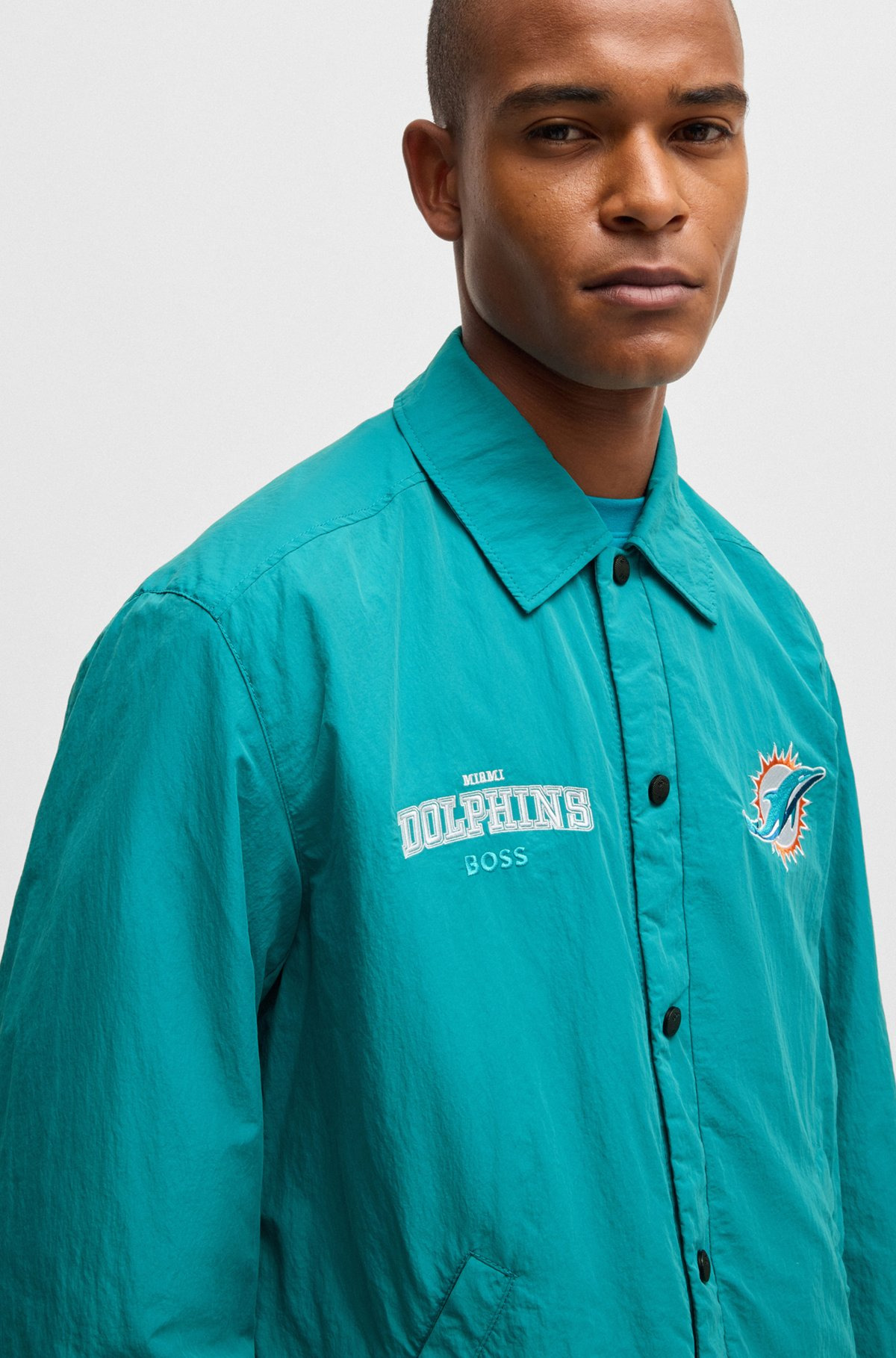 BOSS X NFL WATER-REPELLENT JACKET WITH EMBROIDERED BRANDING - 5