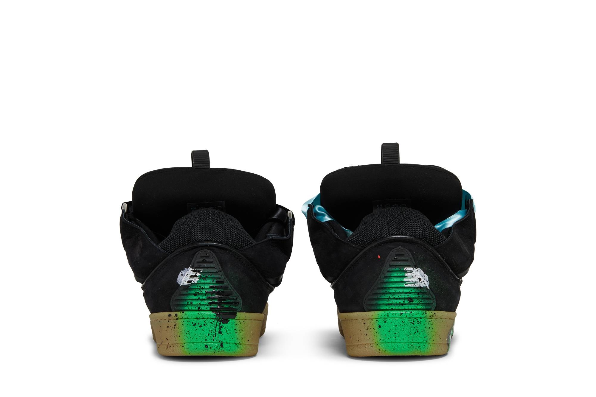 Gallery Dept. x Lanvin Curb Sneakers 'Paint Drip - Black' - 6