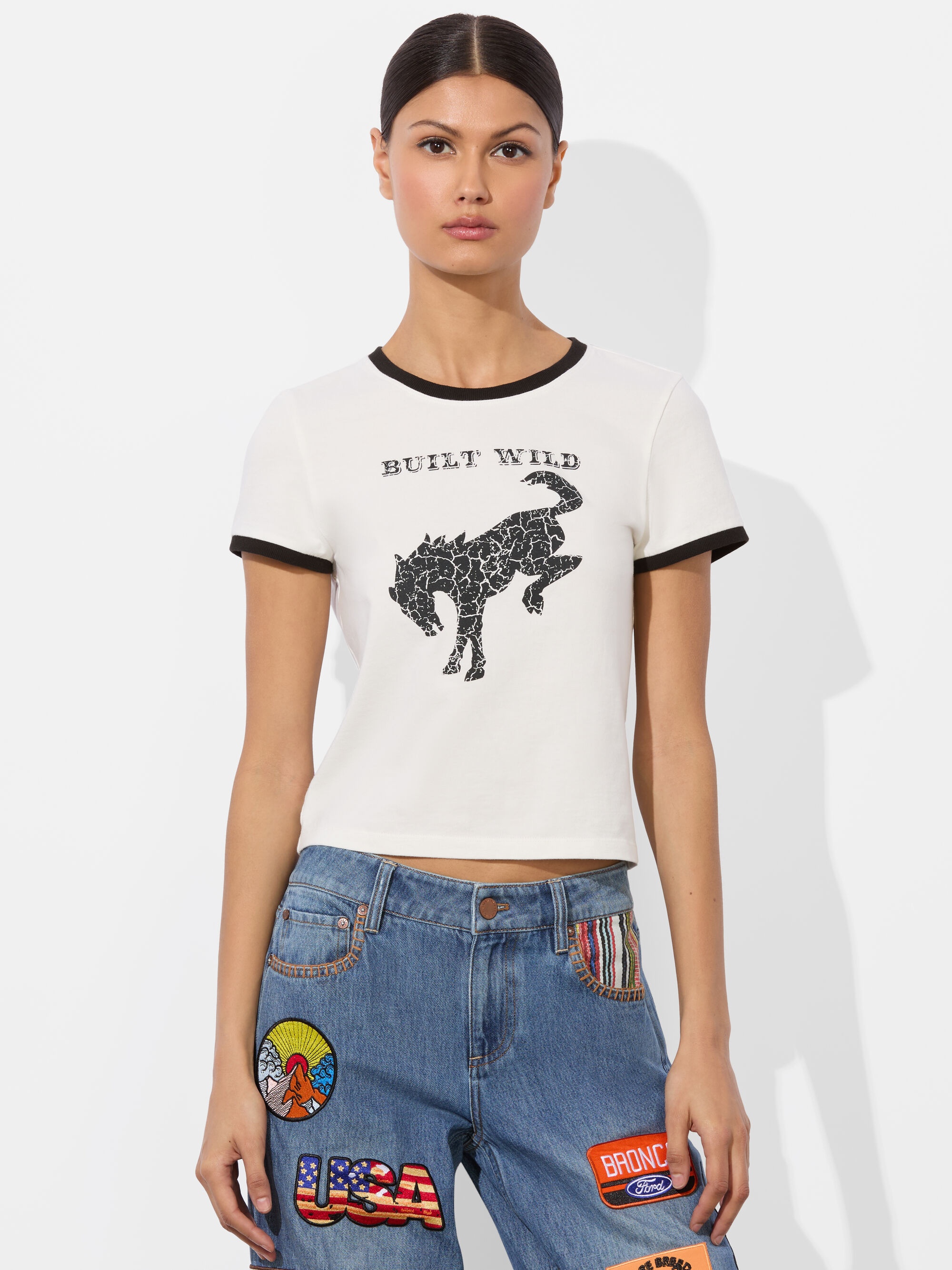 A+O X BRONCO ONIE BABY TEE - 2