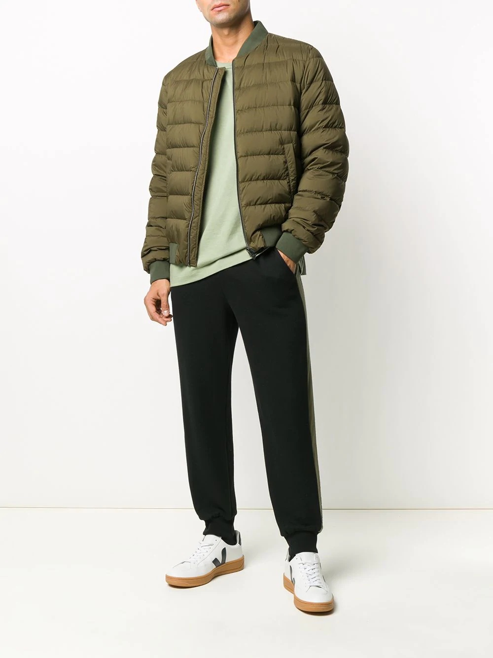 padded down bomber jacket - 2